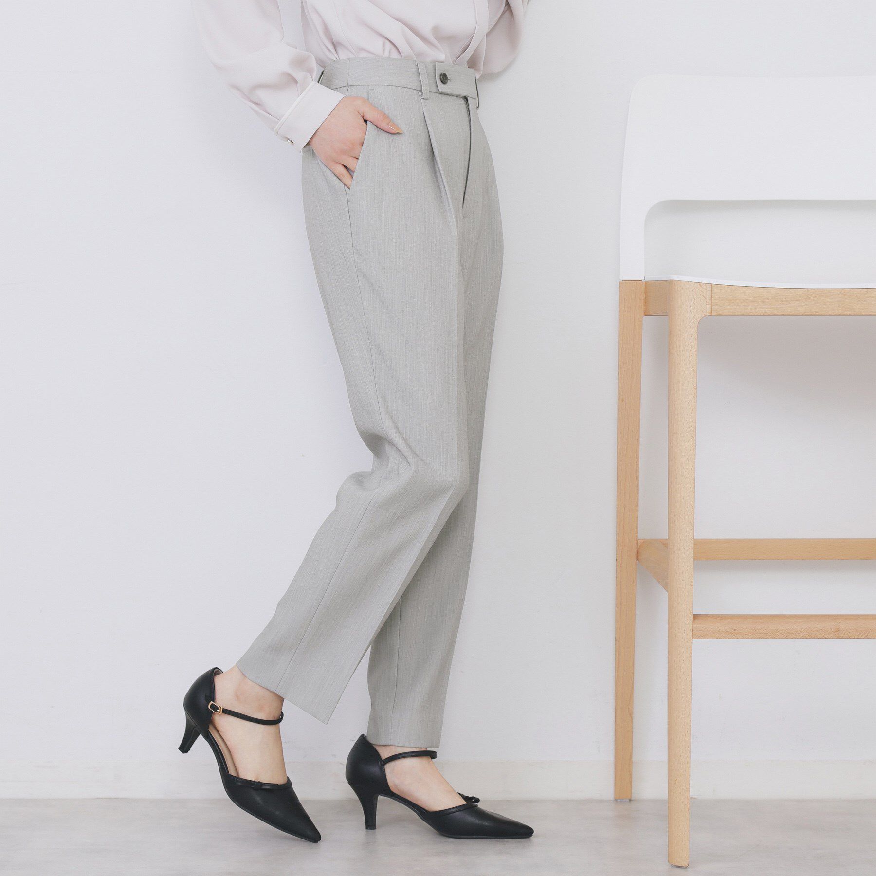 index「《丈が選べる》ストレッチテーパードパンツ/セットアップ対応【洗濯機OK/防シワ】」|その他|