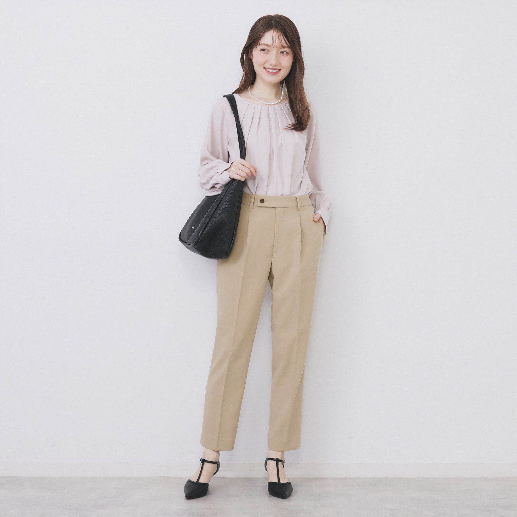 index「《丈が選べる》ストレッチテーパードパンツ/セットアップ対応【洗濯機OK/防シワ】」|その他|