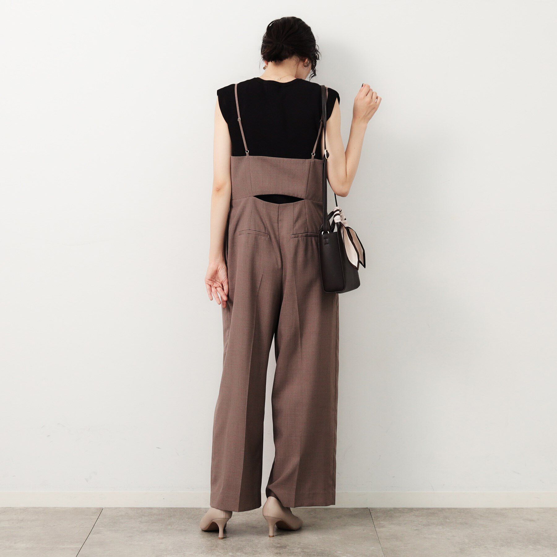 OPAQUE.CLIP「クルーネックフレンチスリーブニット【洗濯機洗い可】」|ニット・セーター|