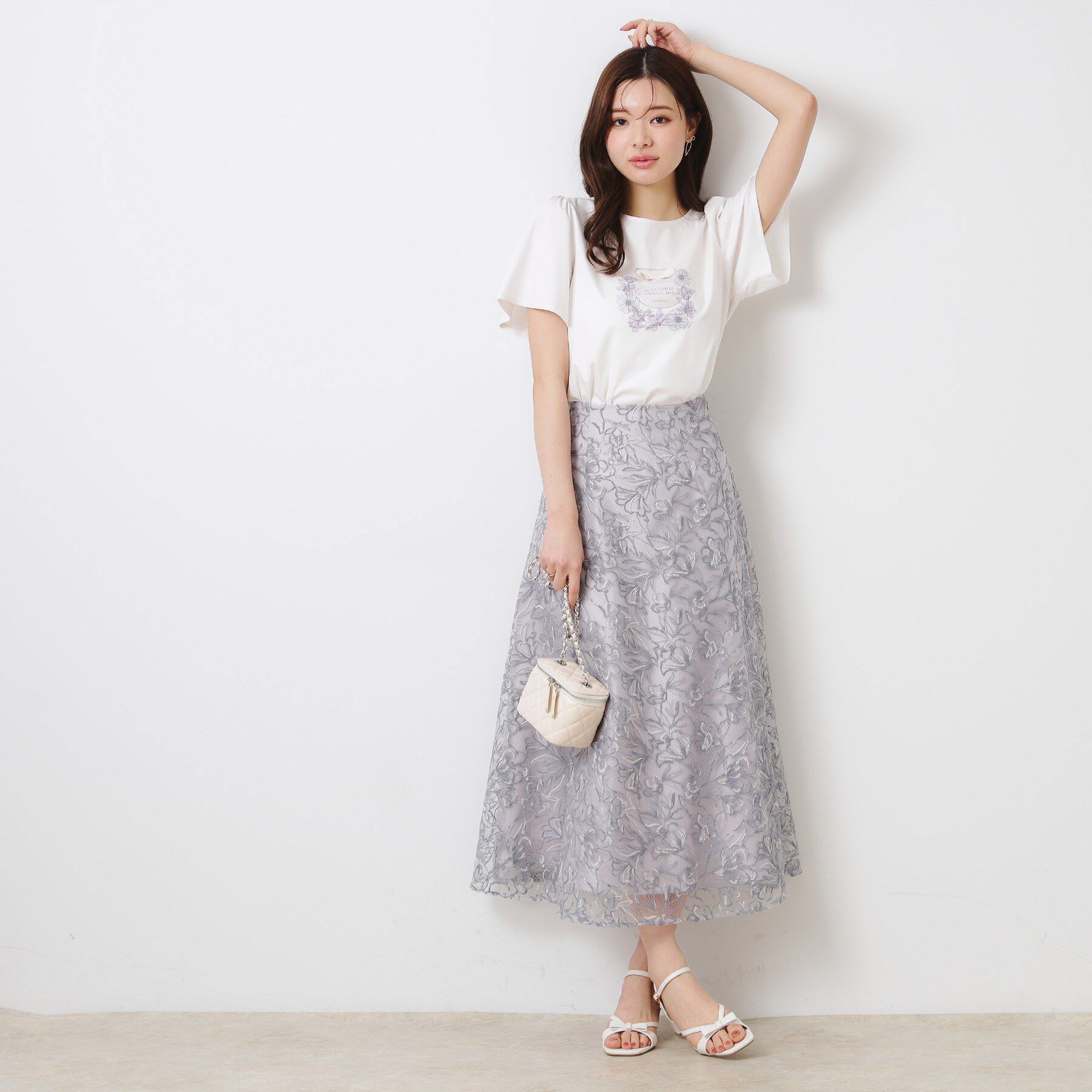 Couture broach「【接触冷感・UVカット】パフュームプリントTシャツ」|Tシャツ・カットソー|