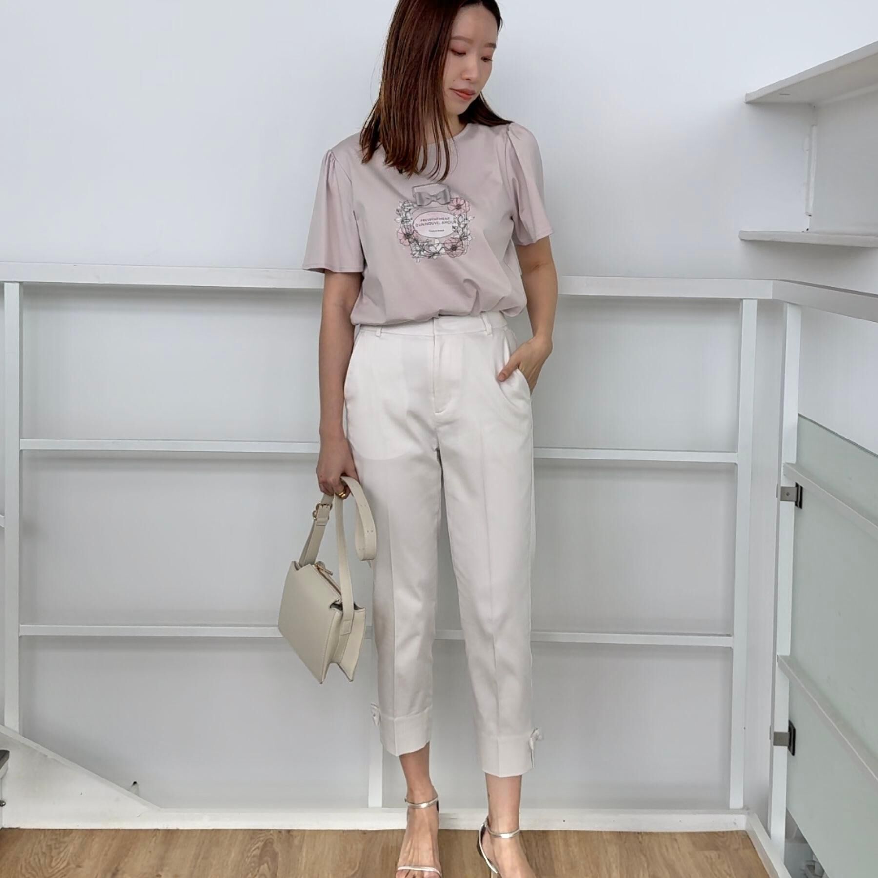 Couture broach「【接触冷感・UVカット】パフュームプリントTシャツ」|Tシャツ・カットソー|