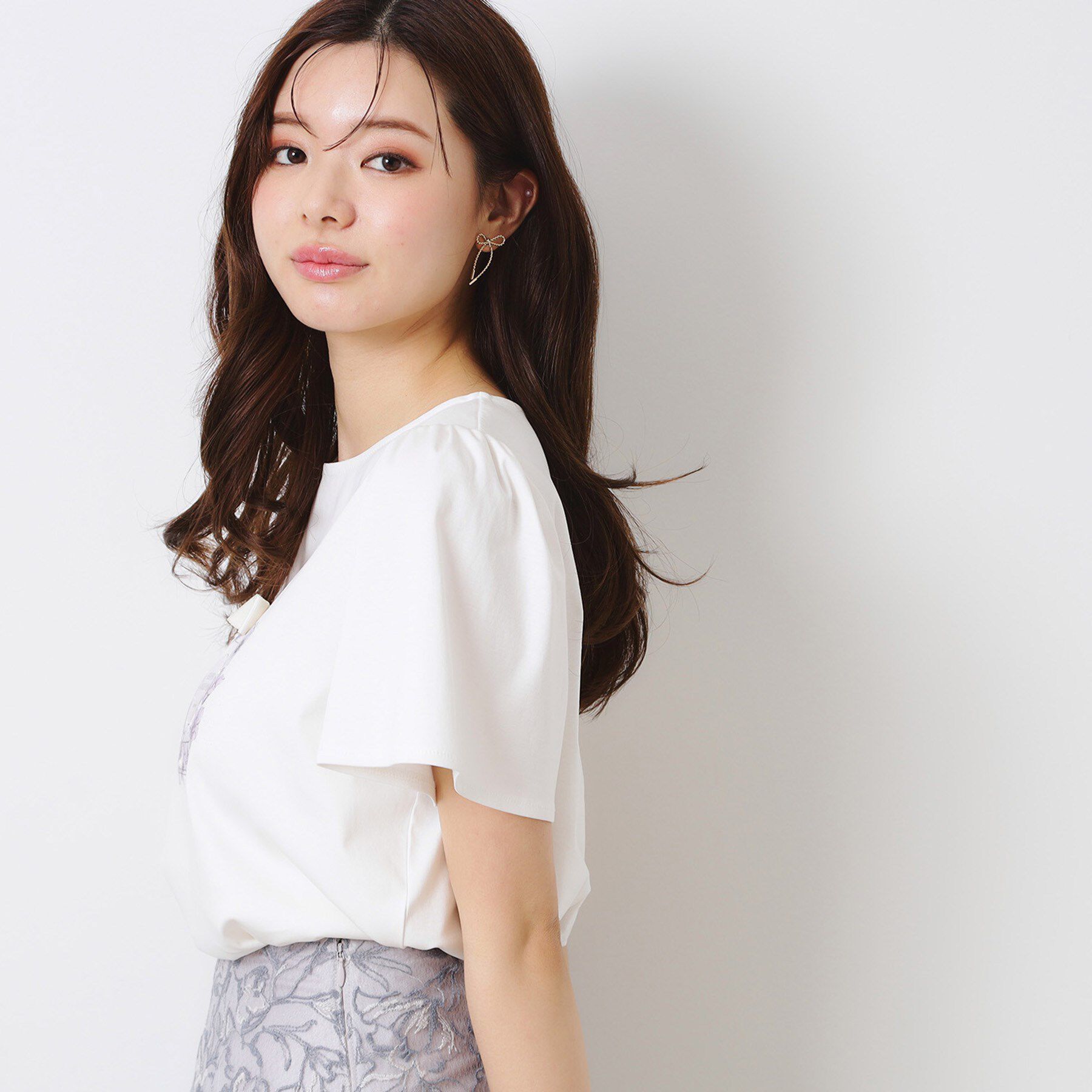 Couture broach「【接触冷感・UVカット】パフュームプリントTシャツ」|Tシャツ・カットソー|