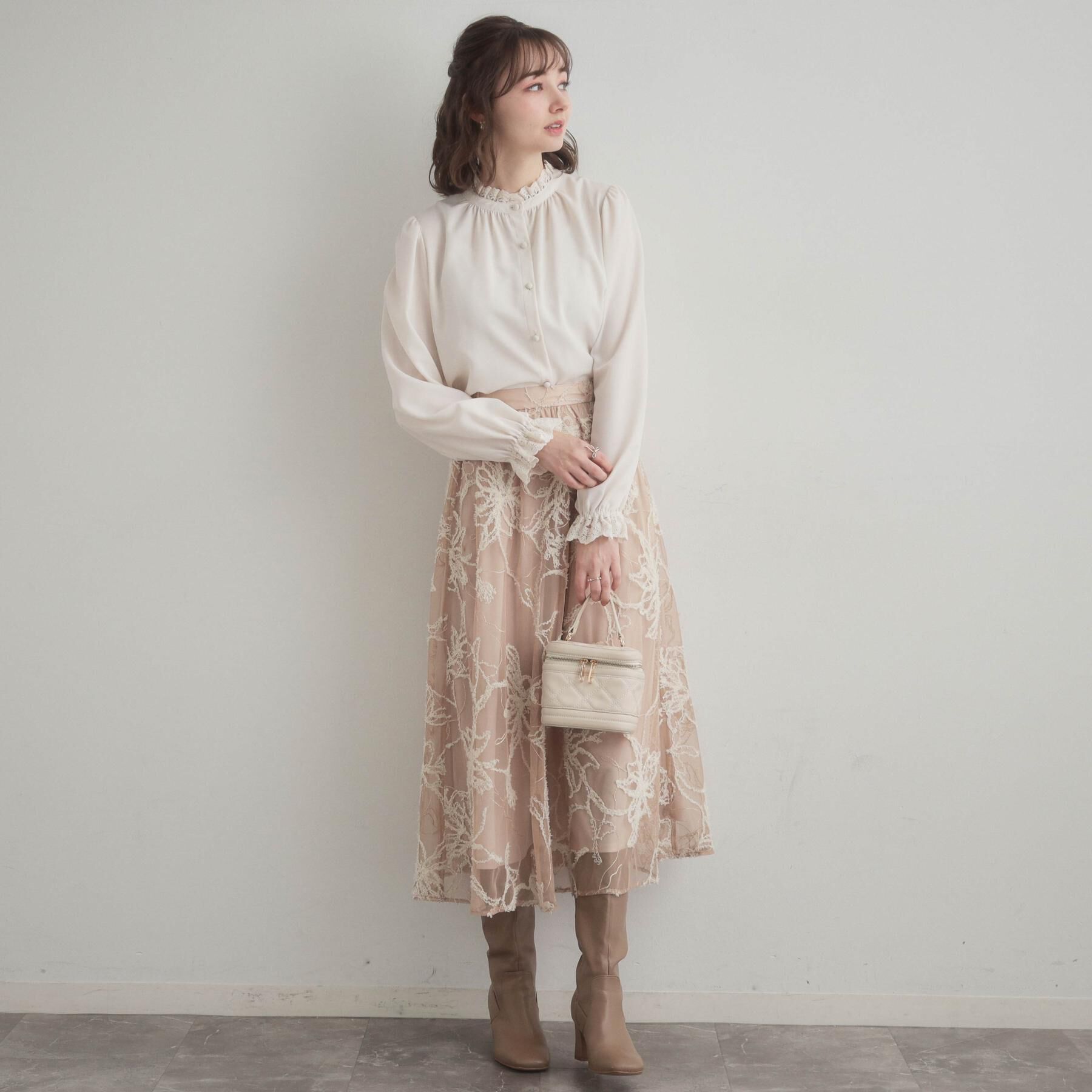 Couture broach「【前後2WAY】エンブロレースブラウス」|シャツ・ブラウス|