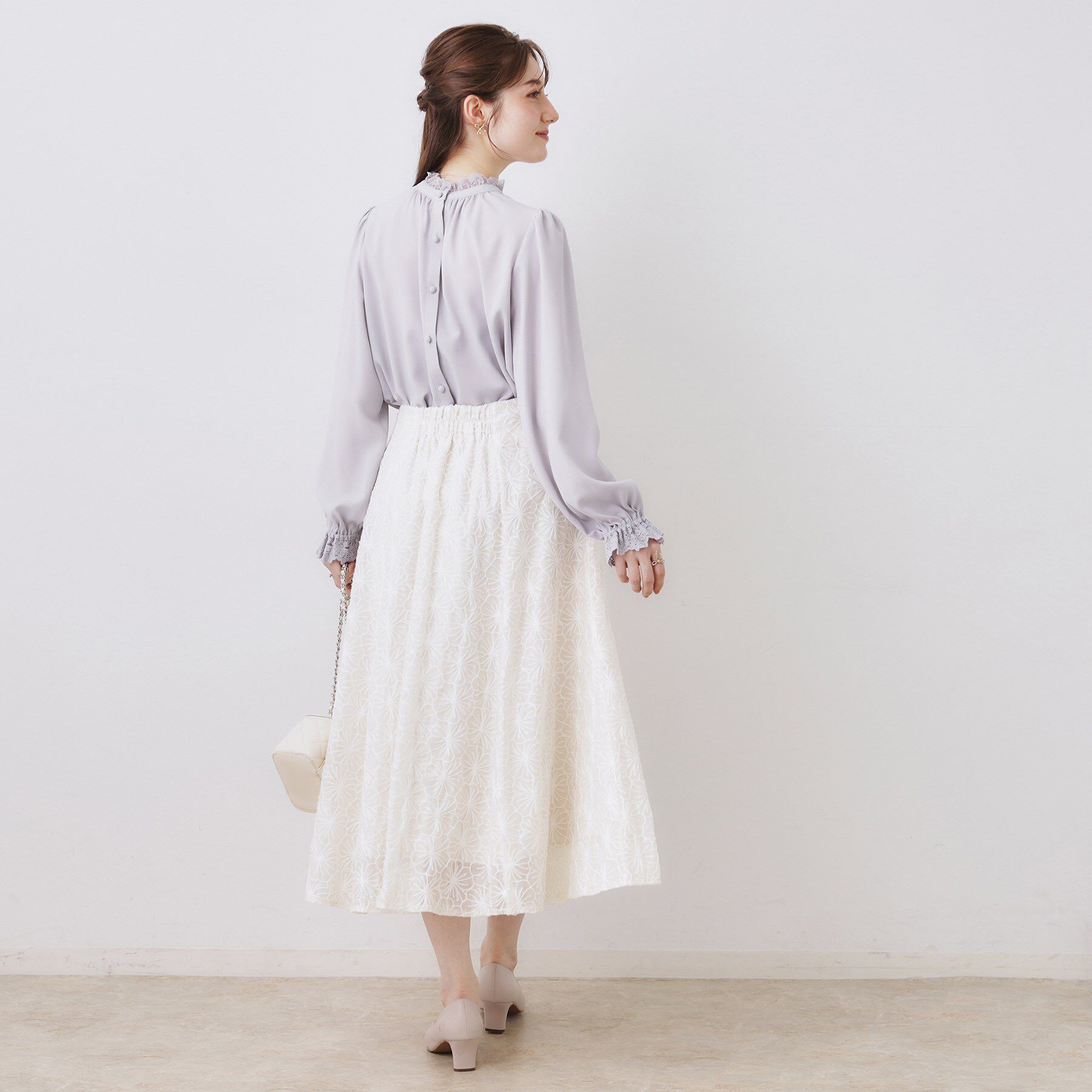 Couture broach「【前後2WAY】エンブロレースブラウス」|シャツ・ブラウス|