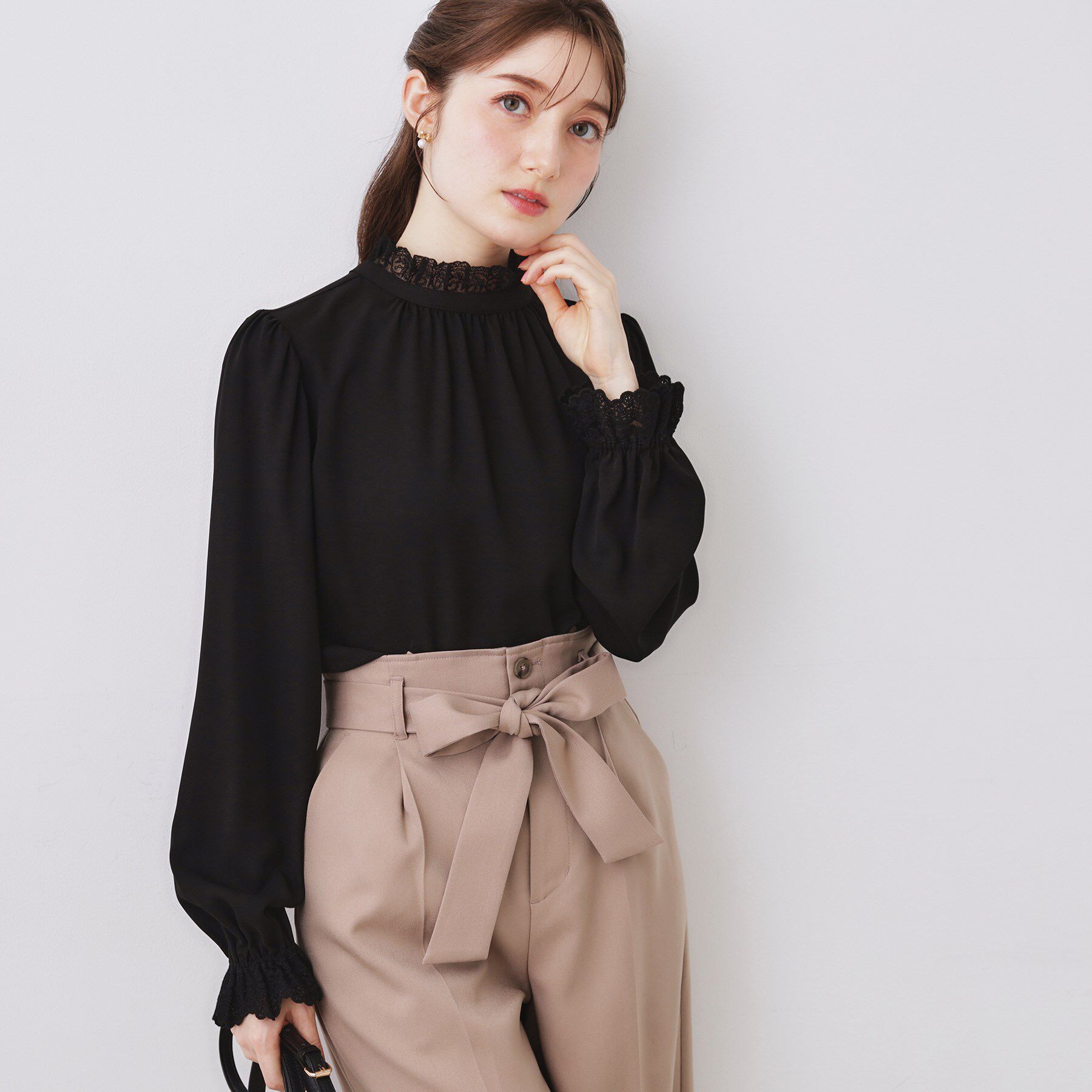 Couture broach「【前後2WAY】エンブロレースブラウス」|シャツ・ブラウス|