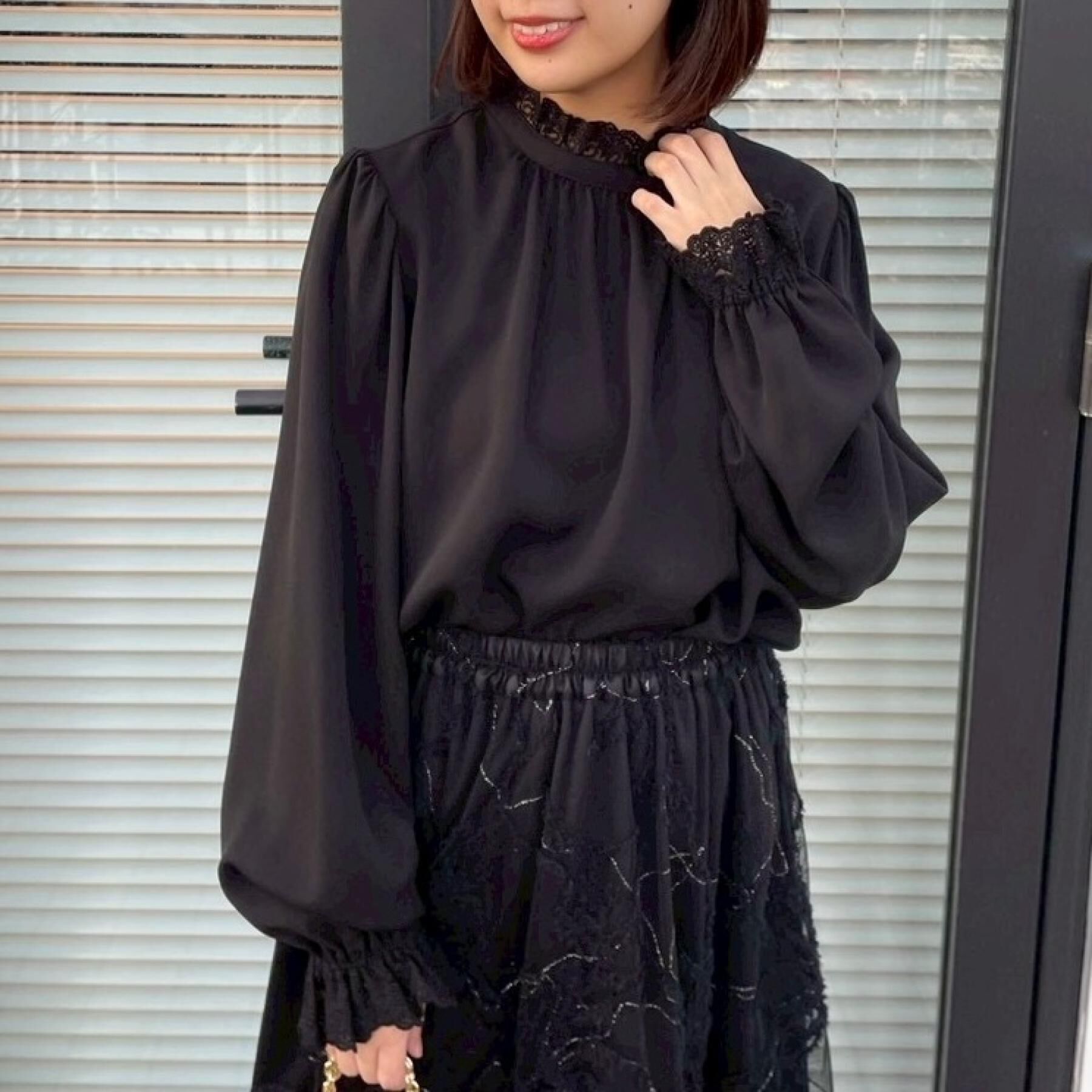 Couture broach「【前後2WAY】エンブロレースブラウス」|シャツ・ブラウス|