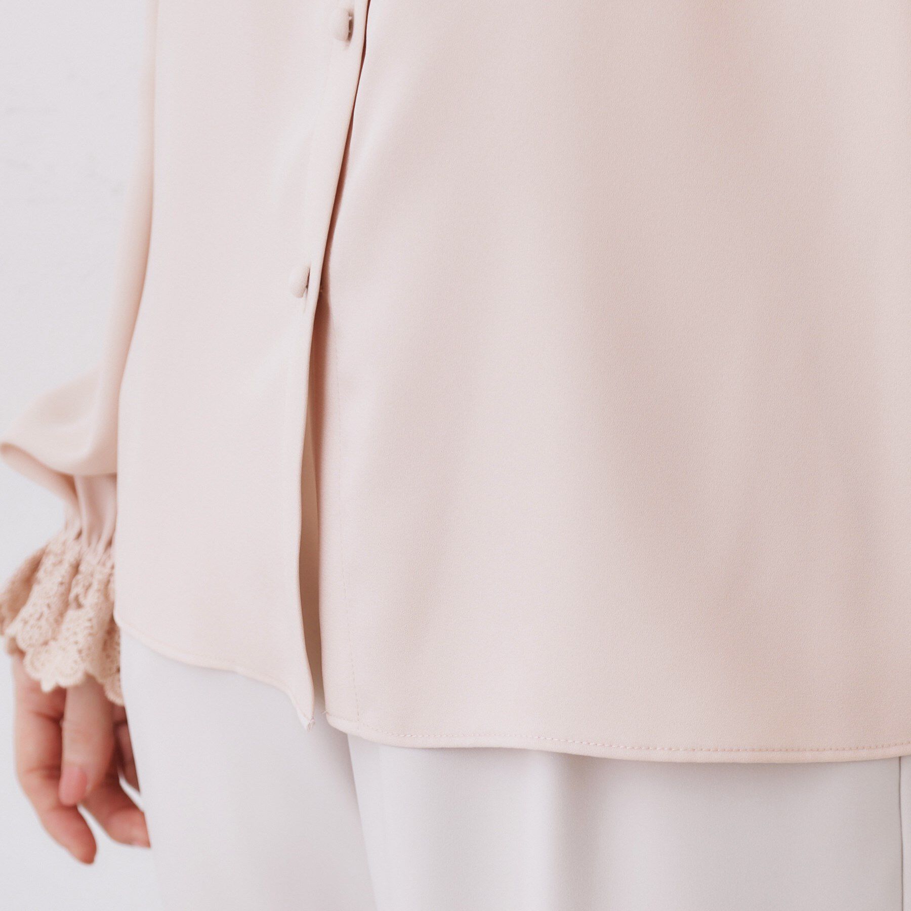 Couture broach「【前後2WAY】エンブロレースブラウス」|シャツ・ブラウス|