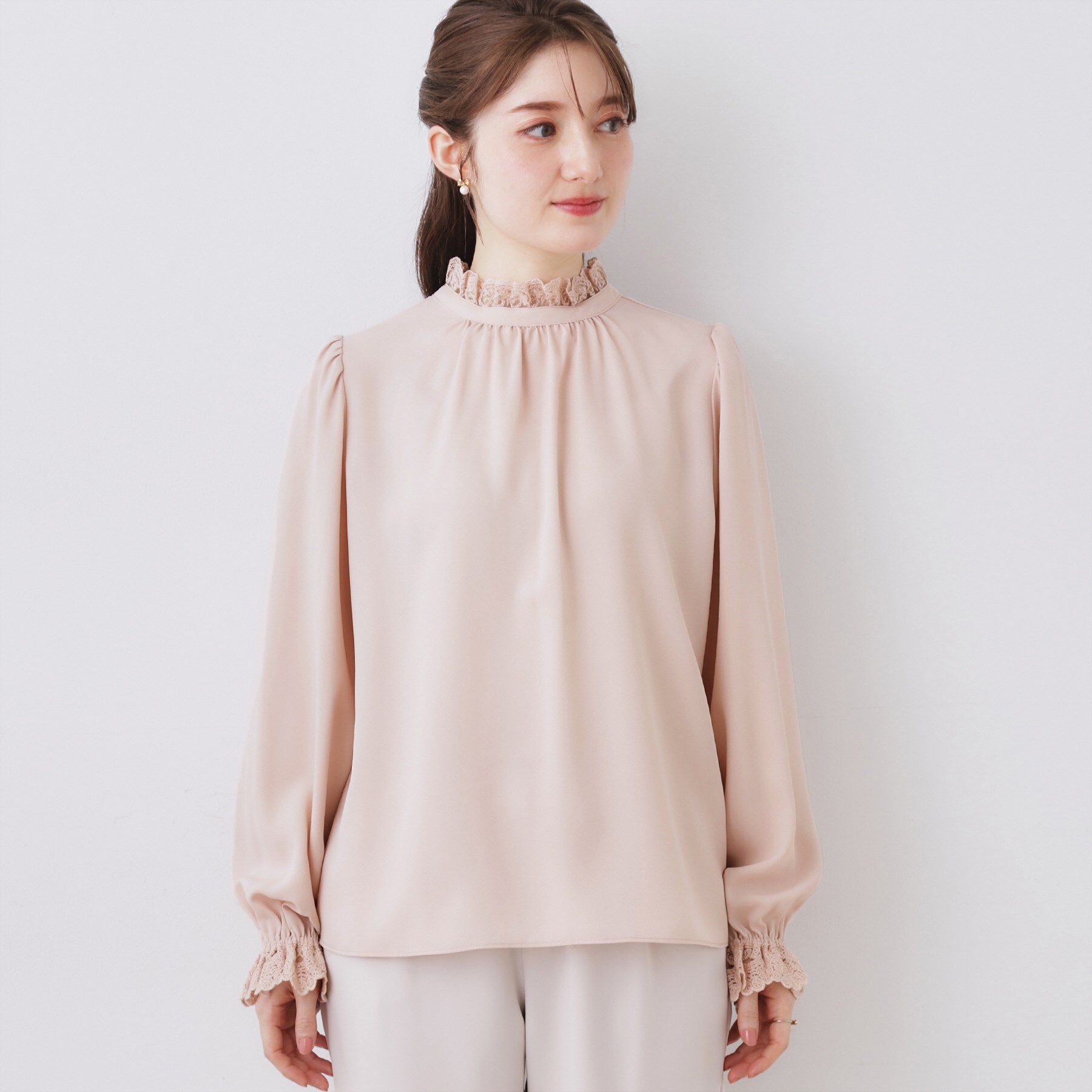 Couture broach「【前後2WAY】エンブロレースブラウス」|シャツ・ブラウス|