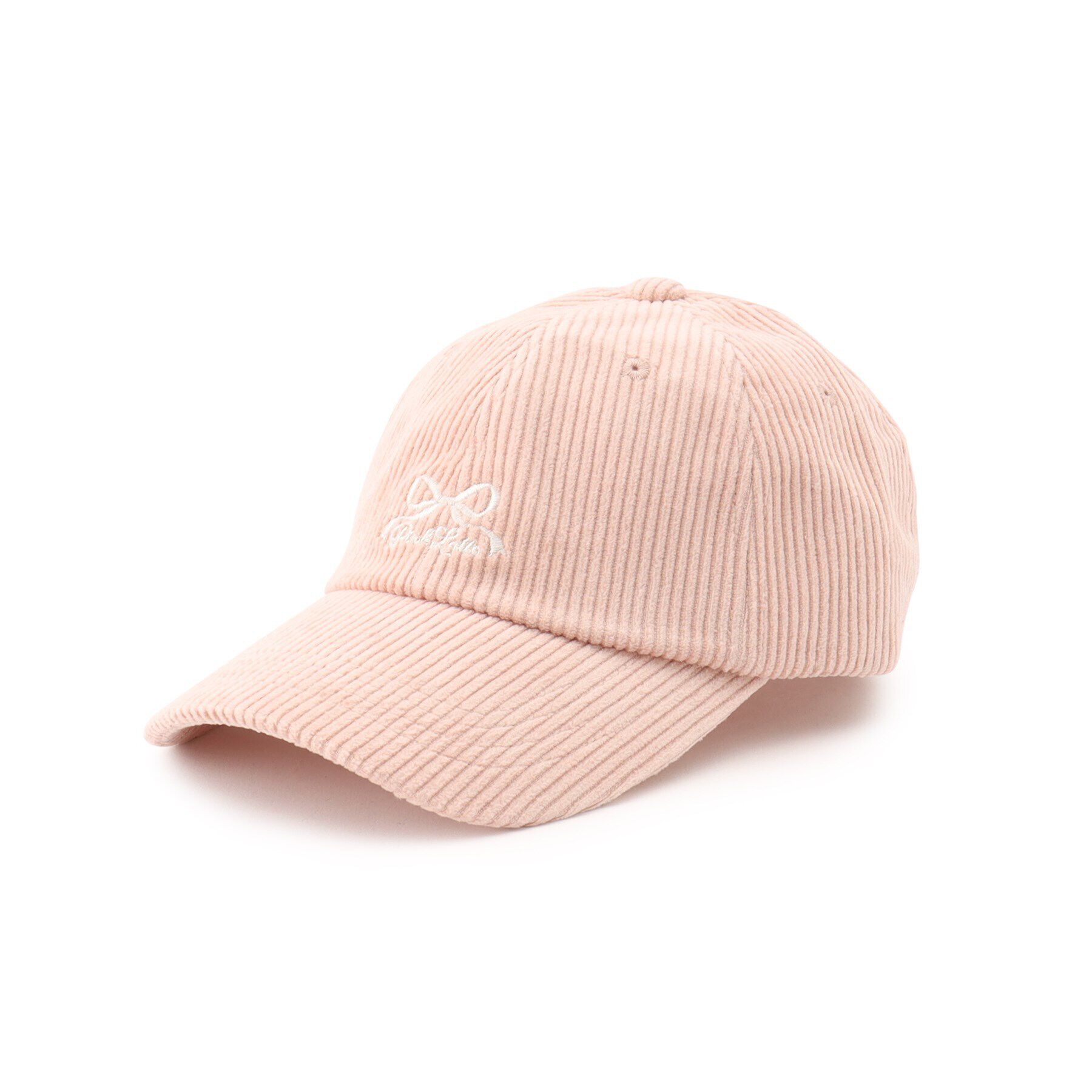 PINK-latte「コーデュロイリボンキャップ」|キャップ・キャスケット|