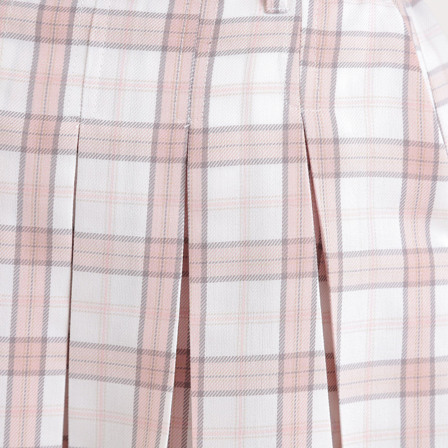 PINK-latte「インパンプリーツチェックスカート」|スカート|