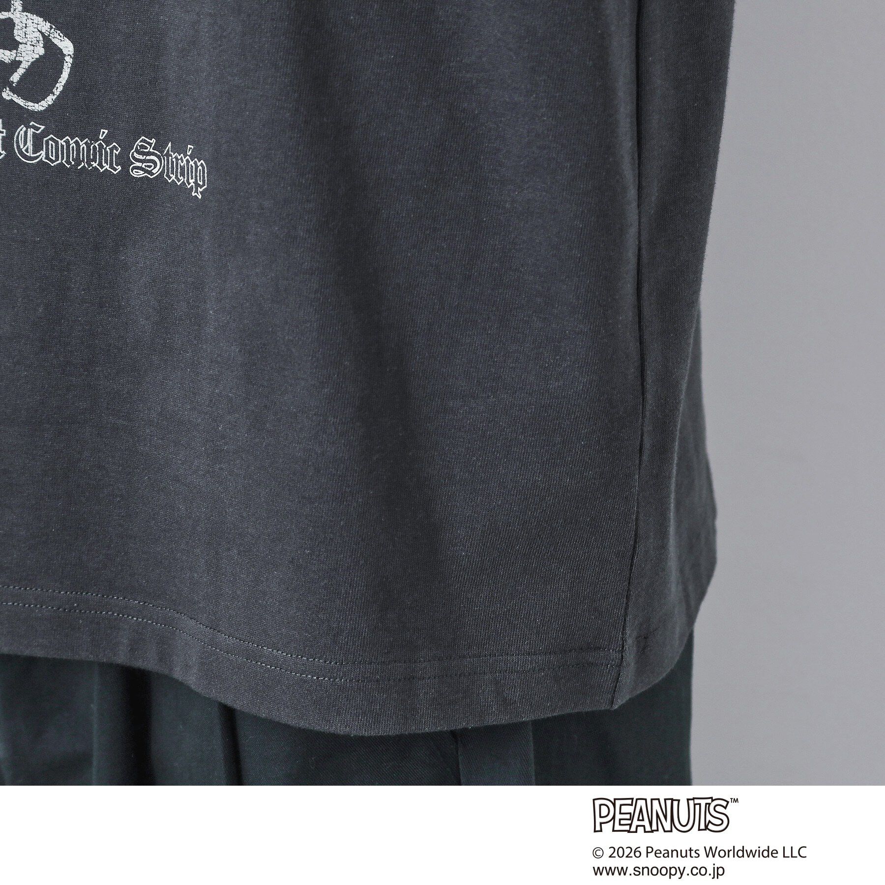 THE SHOP TK「PEANUTS ／ ピーナッツ スヌーピー ヴィンテージ風プリント長袖Tシャツ」|Tシャツ・カットソー|