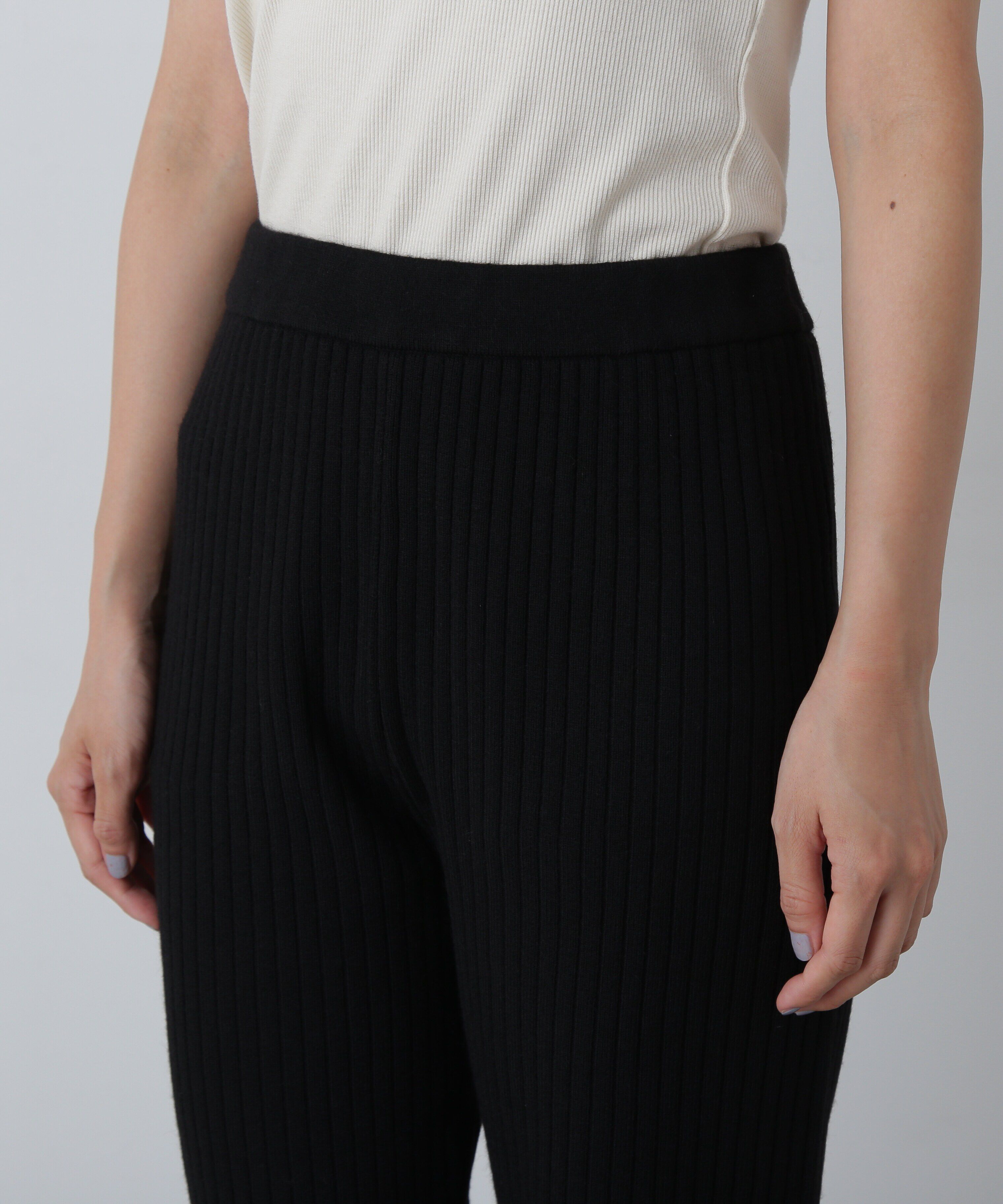  「ワイドリブニットスカートパンツセット」|その他|