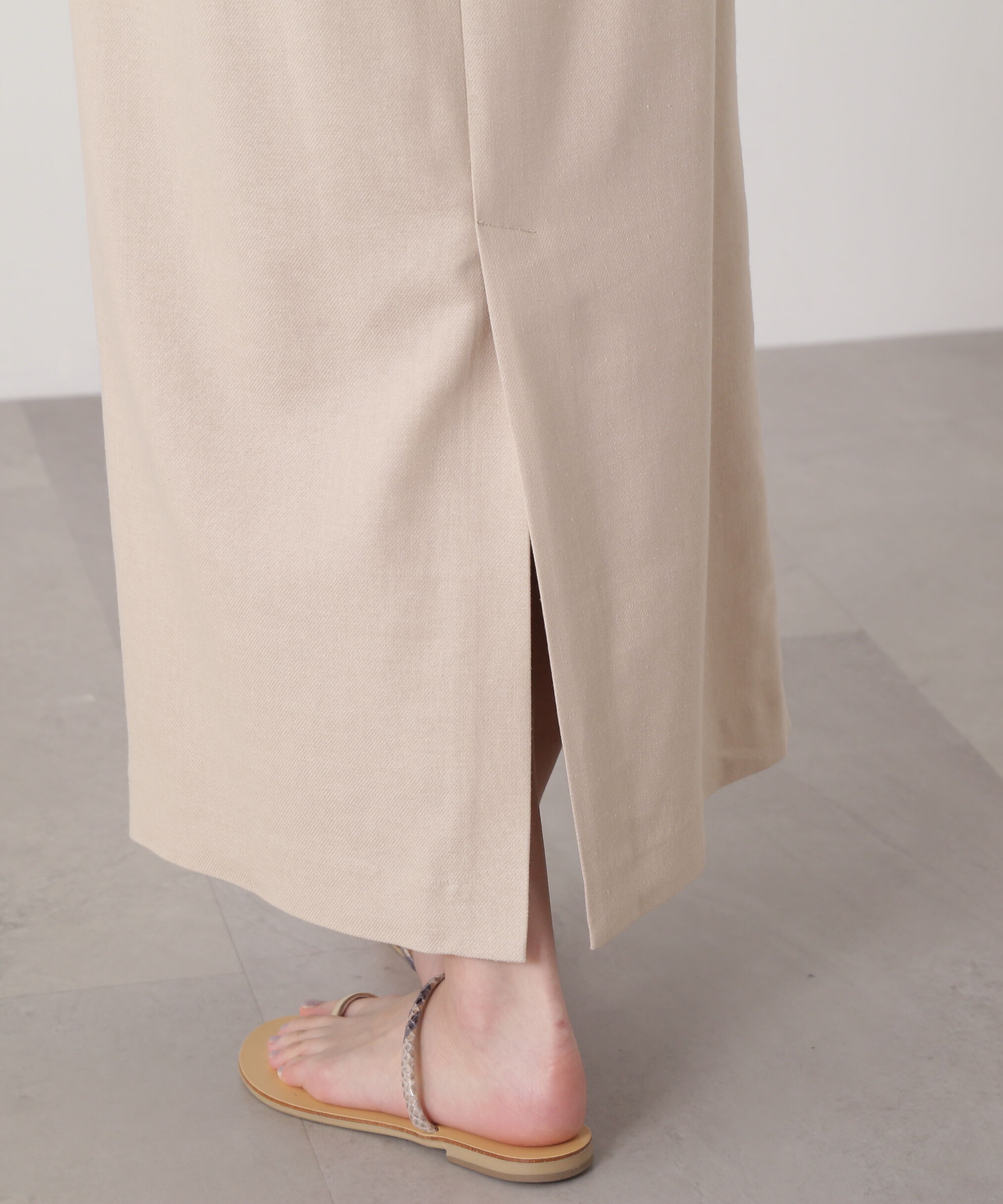  「麻混タイトスカート」|スカート|