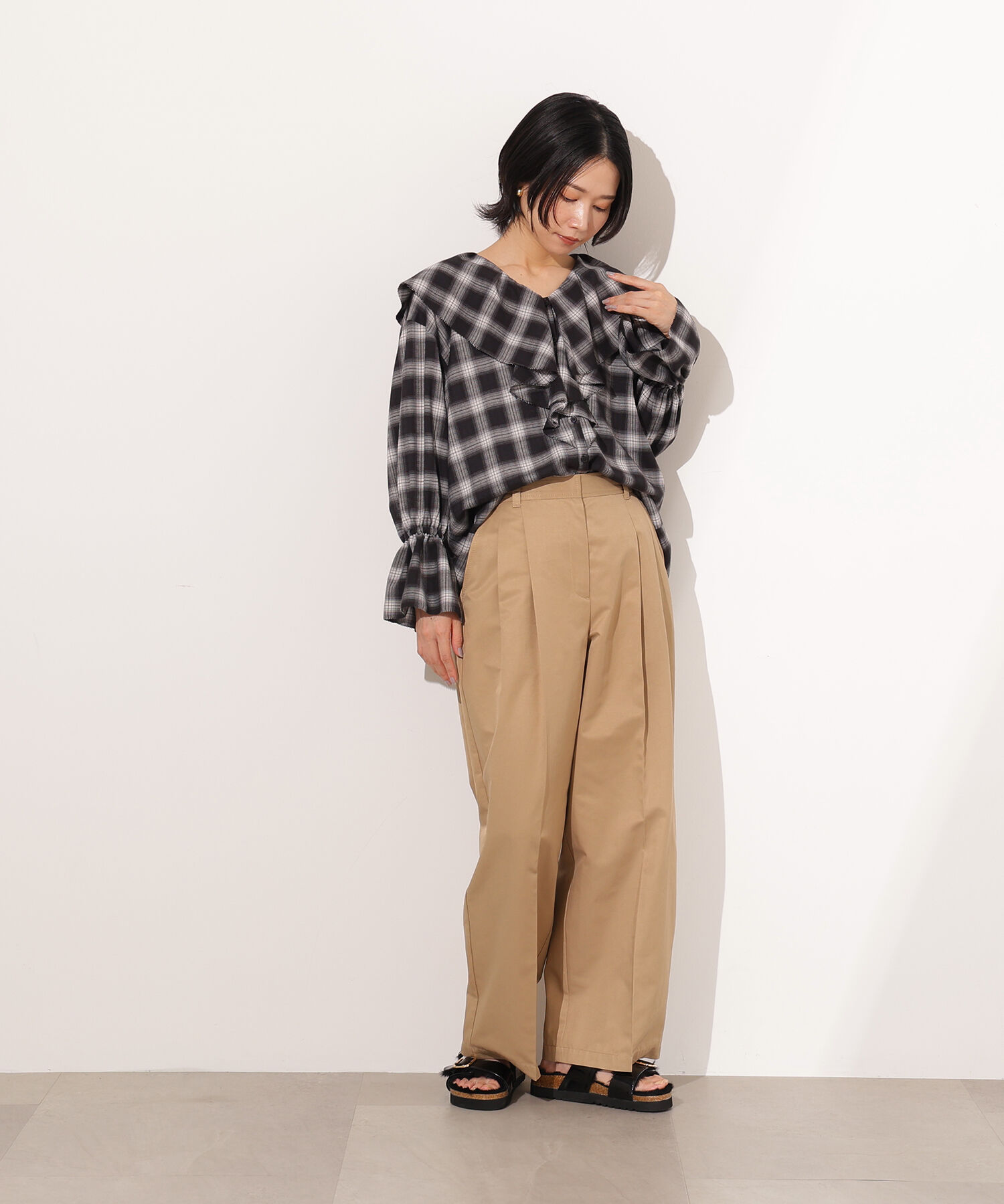  「ツータックツイルパンツ」|その他|