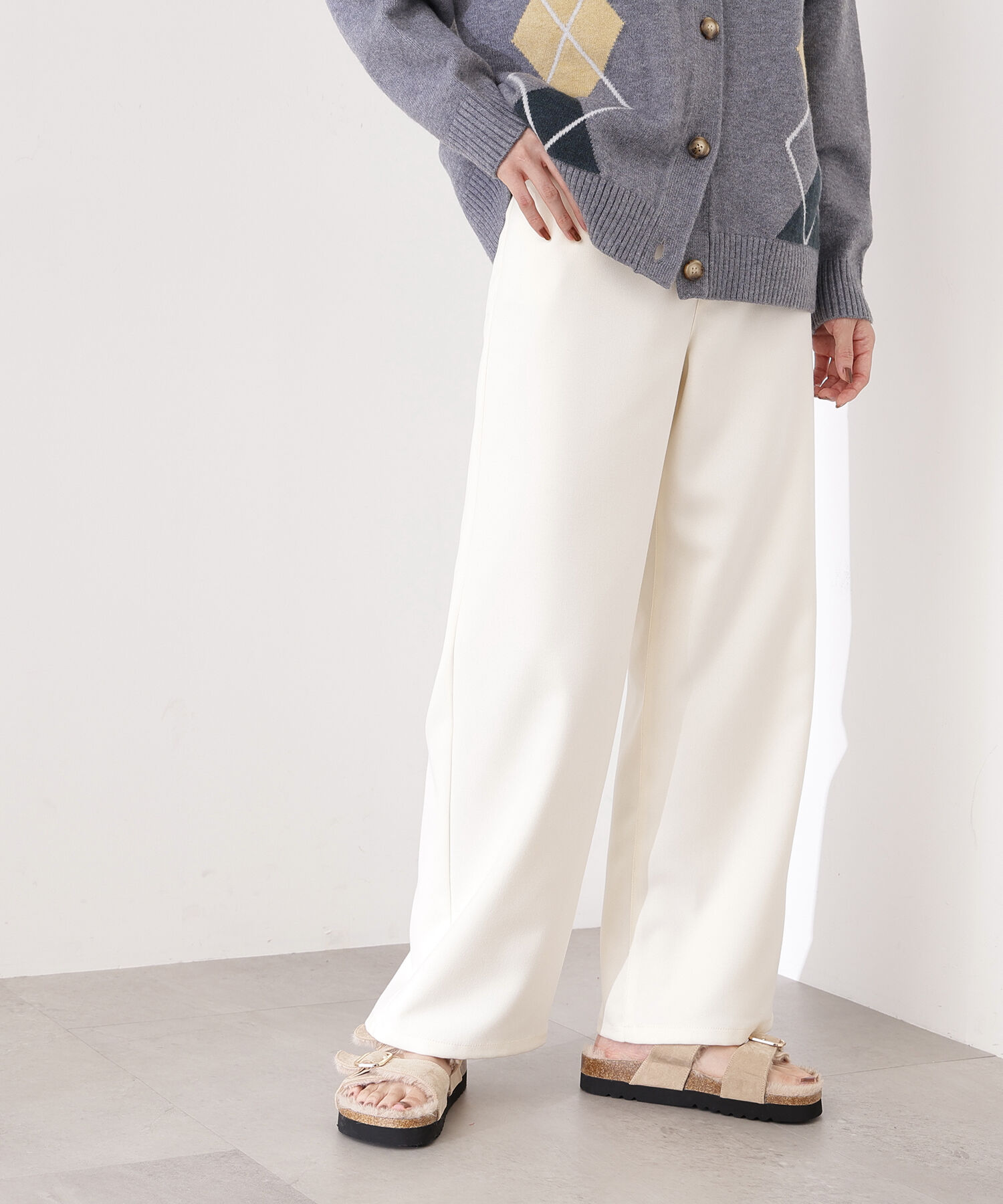  「ベーシックツイルワイドパンツ」|その他|