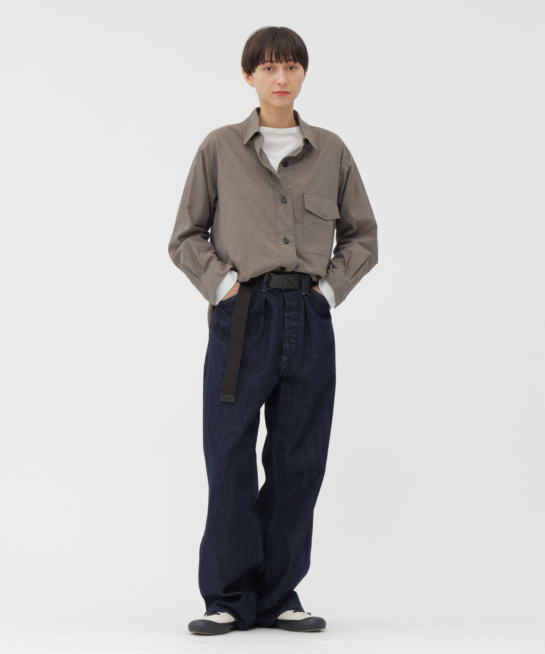 MHL.「TOP DYED COTTON POPLIN SHIRT」|シャツ・ブラウス|