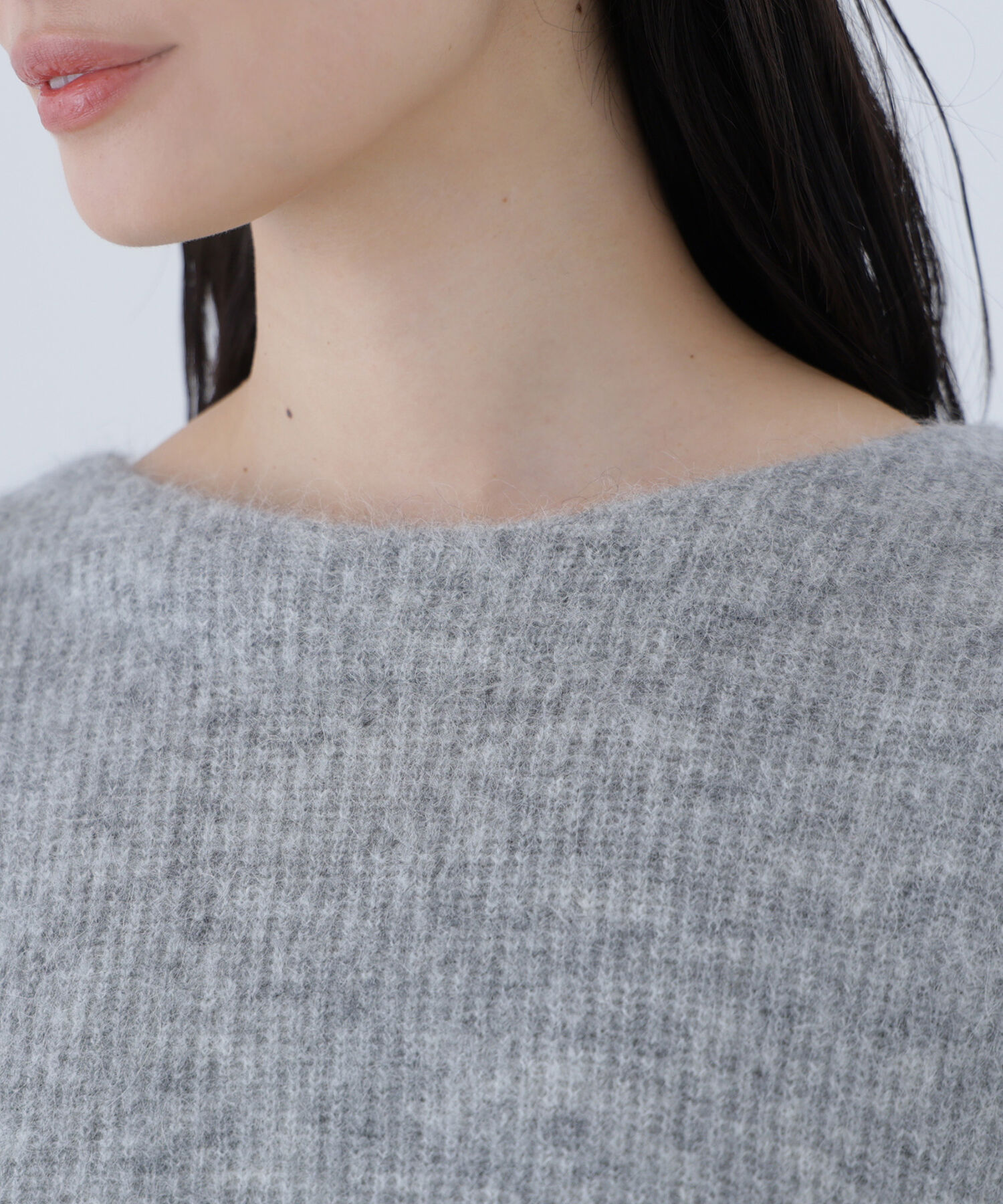  「アルパカ混クルーネックニット」|ニット・セーター|