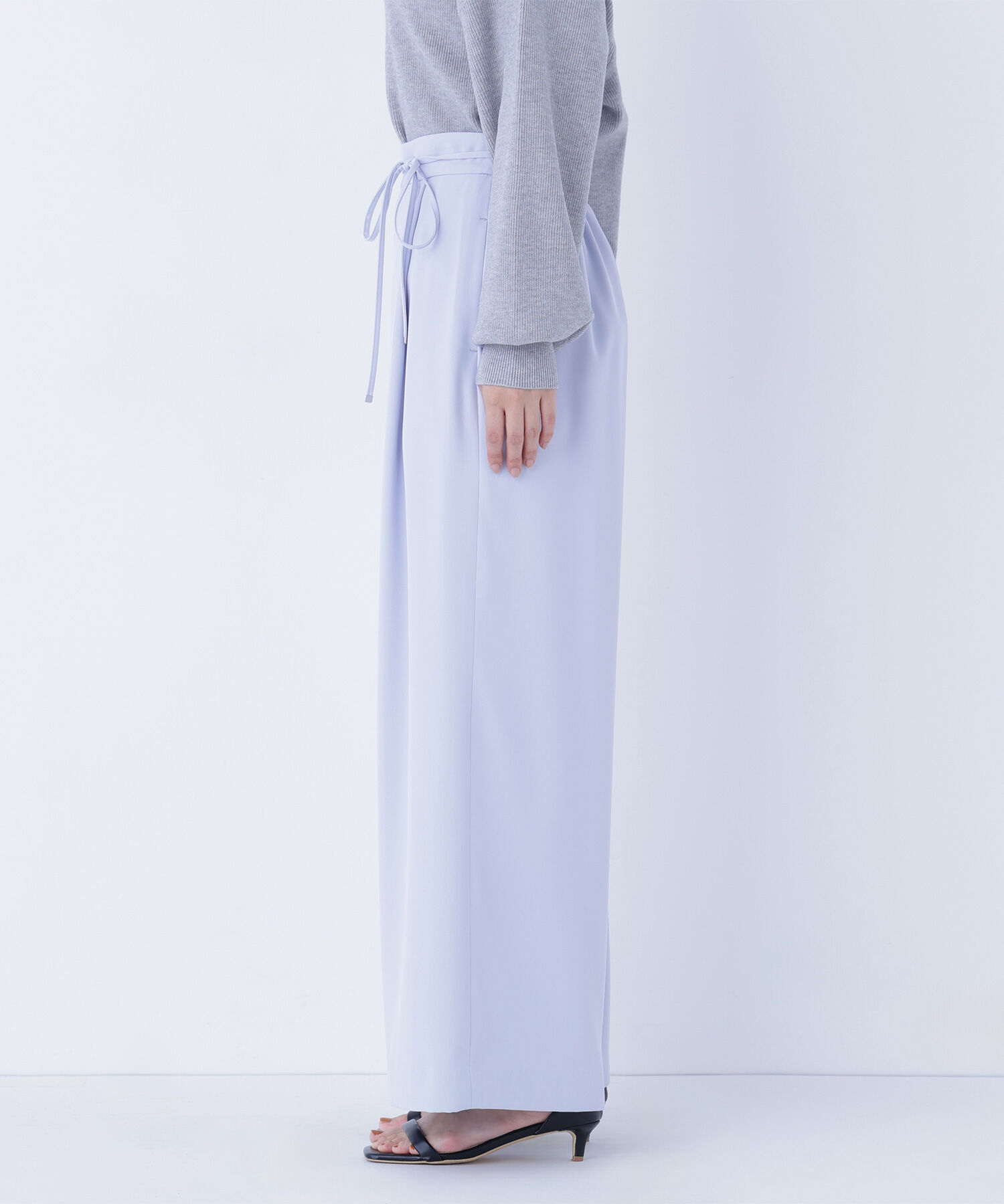  「ナローリボンイージーワイドパンツ」|その他|