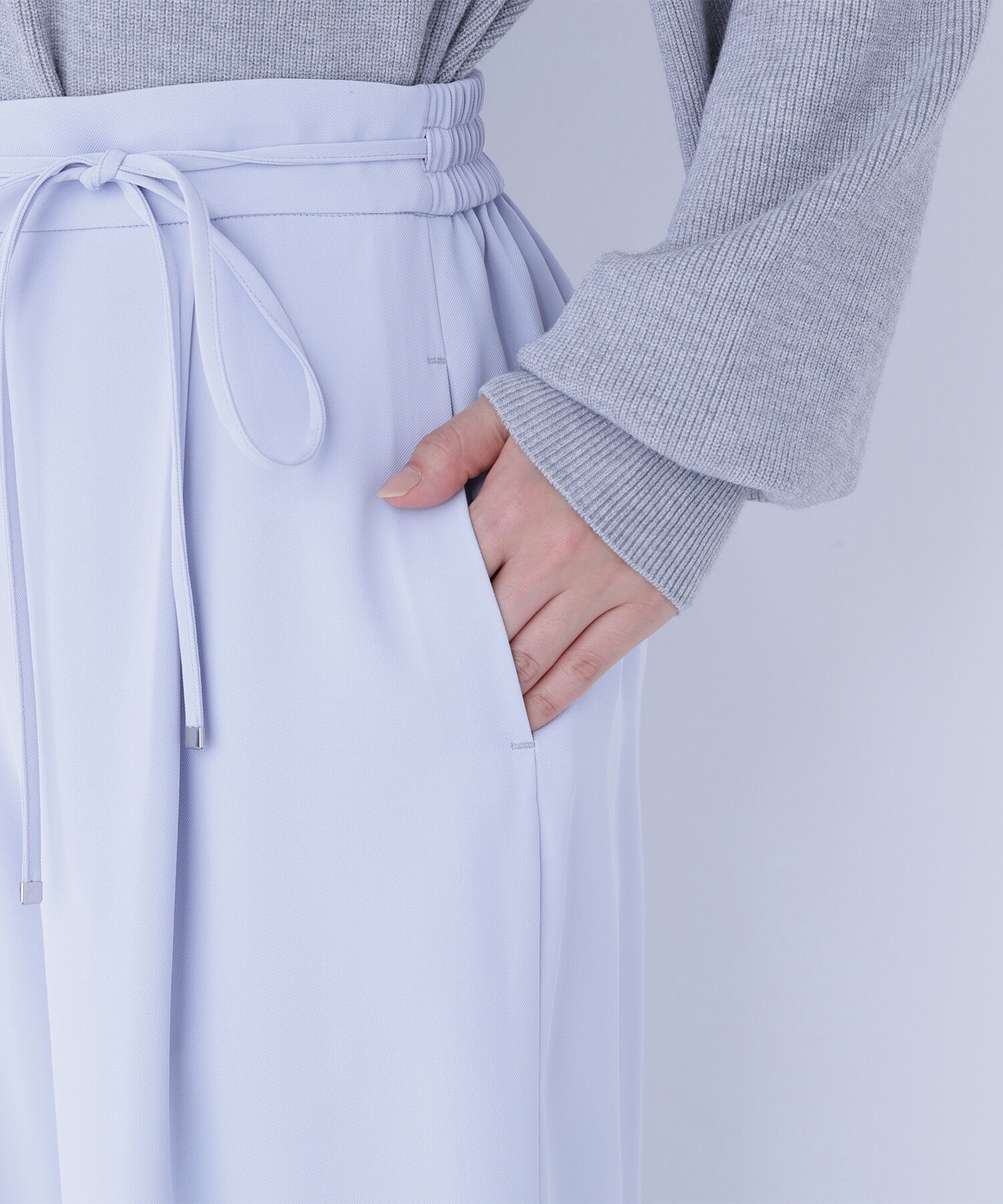  「ナローリボンイージーワイドパンツ」|その他|