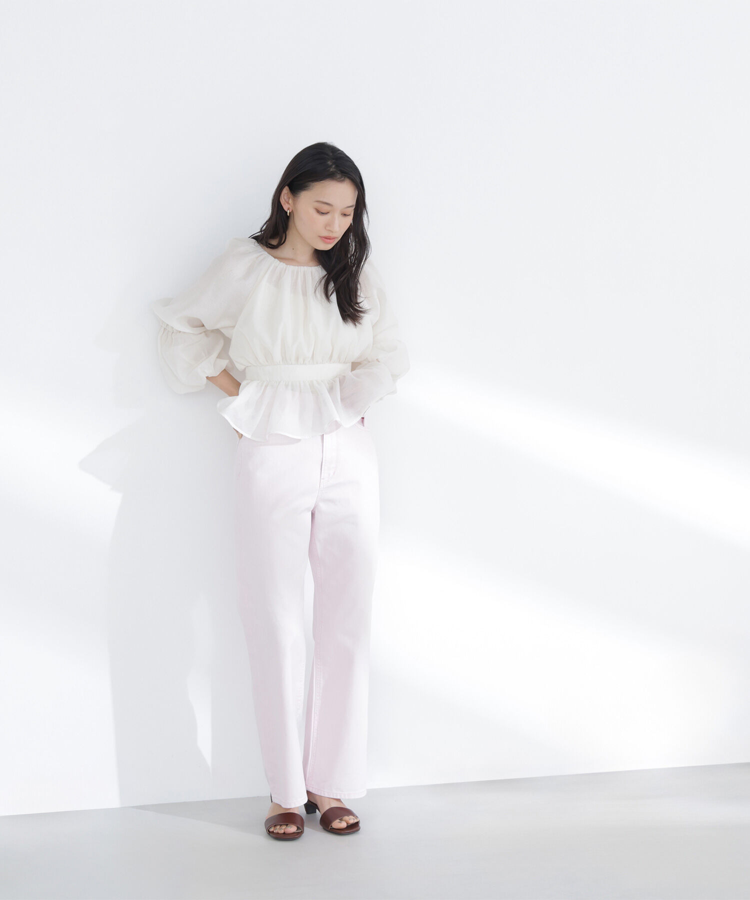  「ワイドストレートデニムパンツ」|その他|