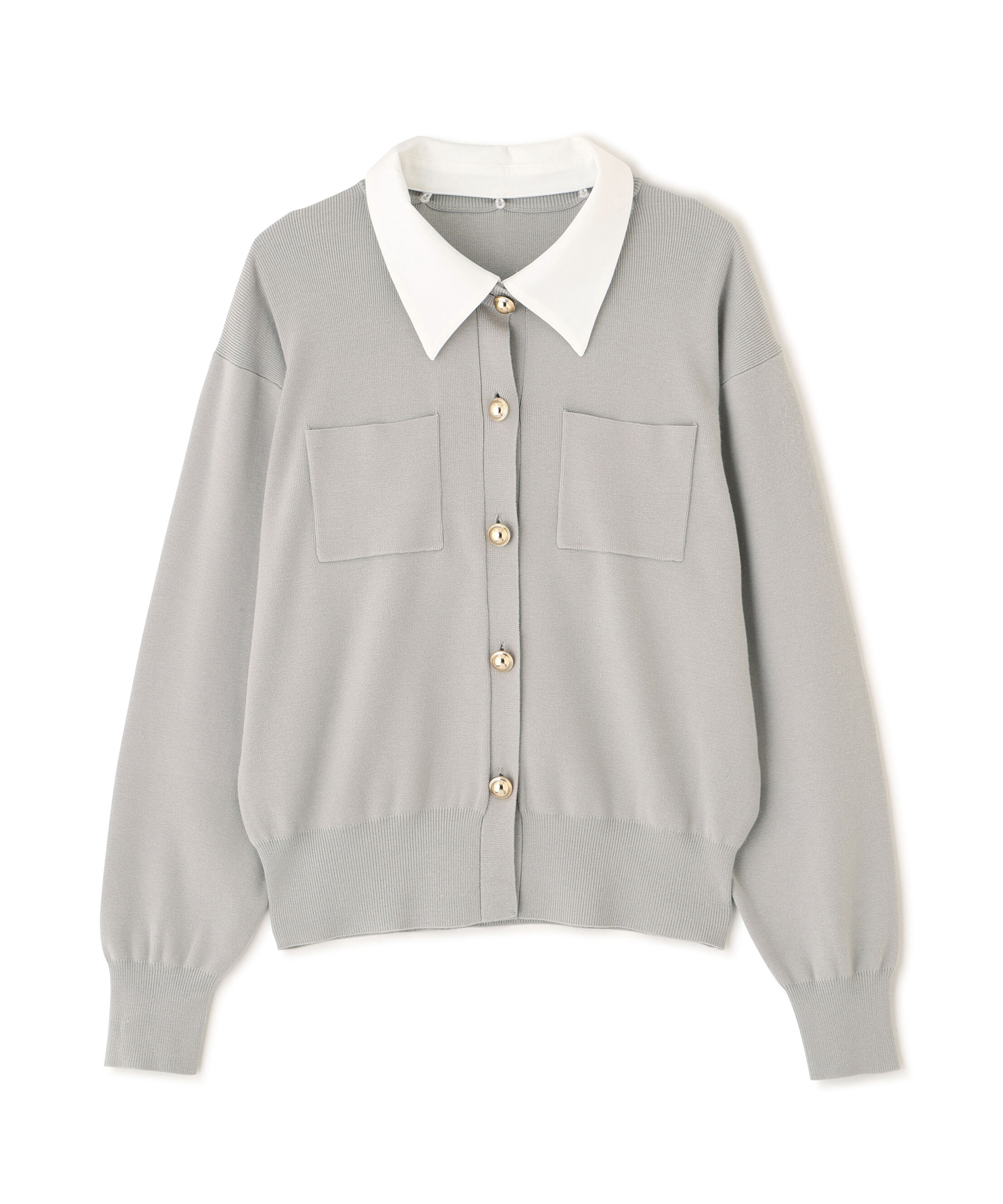  「2wayカラーニットカーディガン」|ニット・セーター|