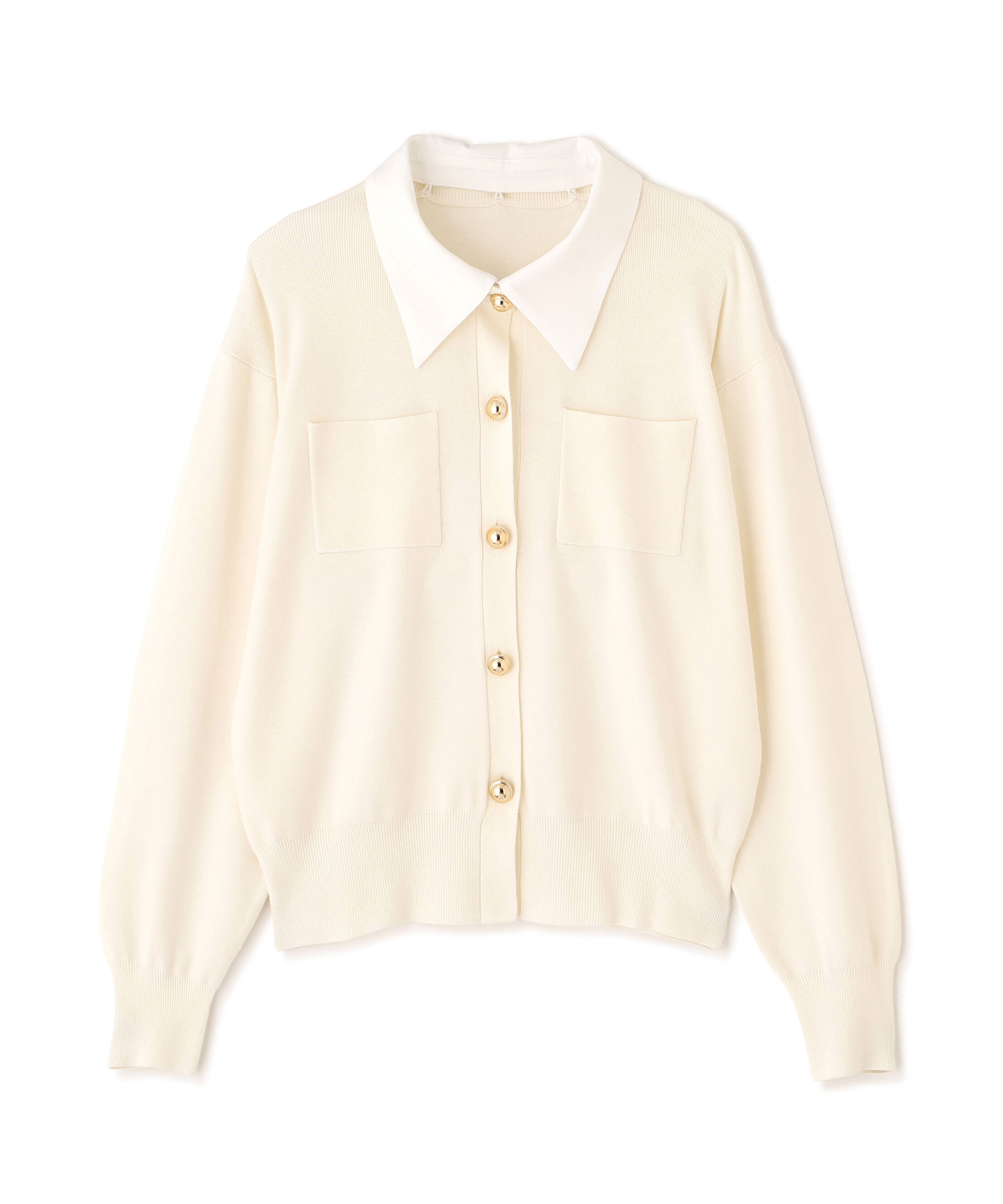  「2wayカラーニットカーディガン」|ニット・セーター|