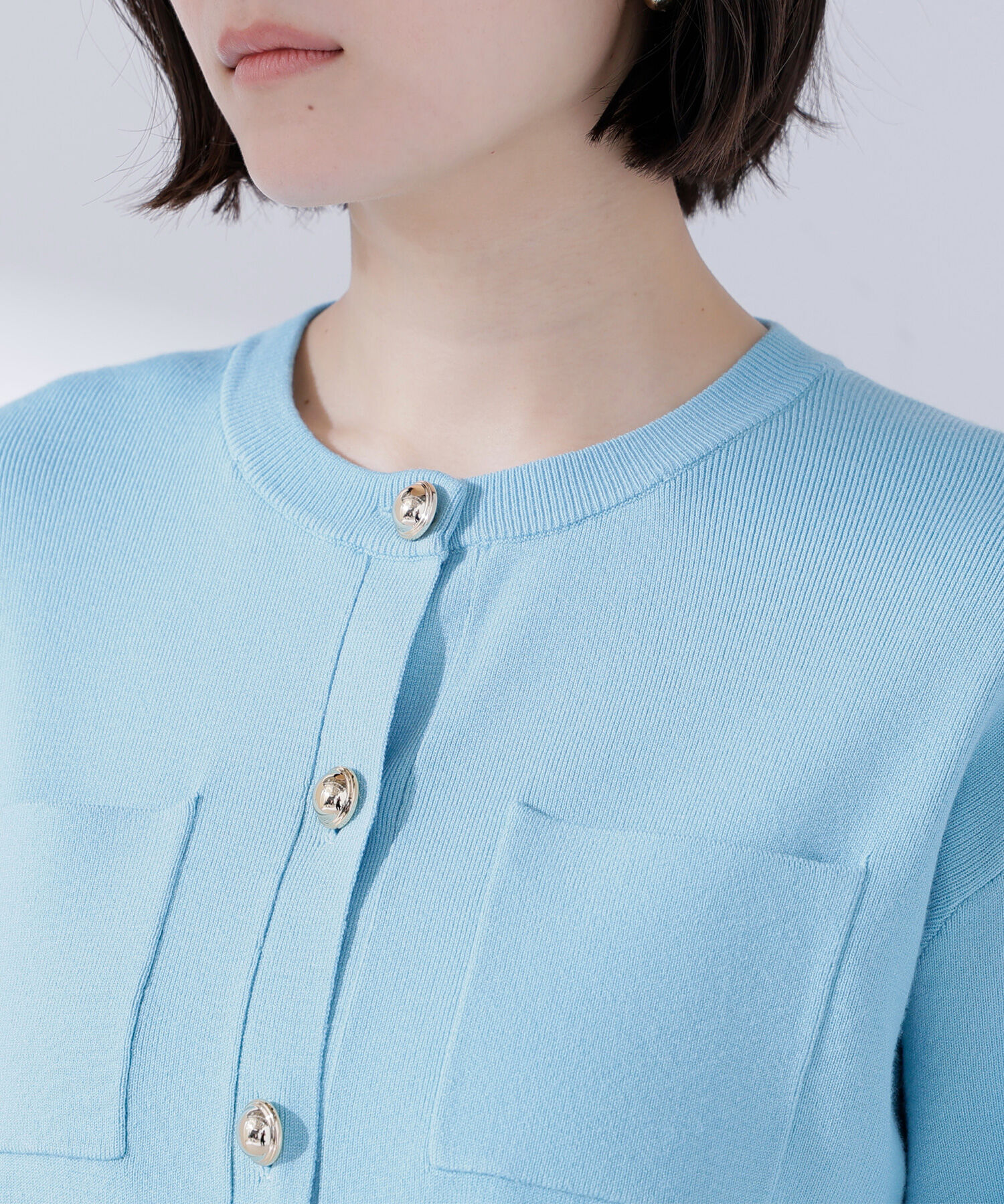  「2wayカラーニットカーディガン」|ニット・セーター|