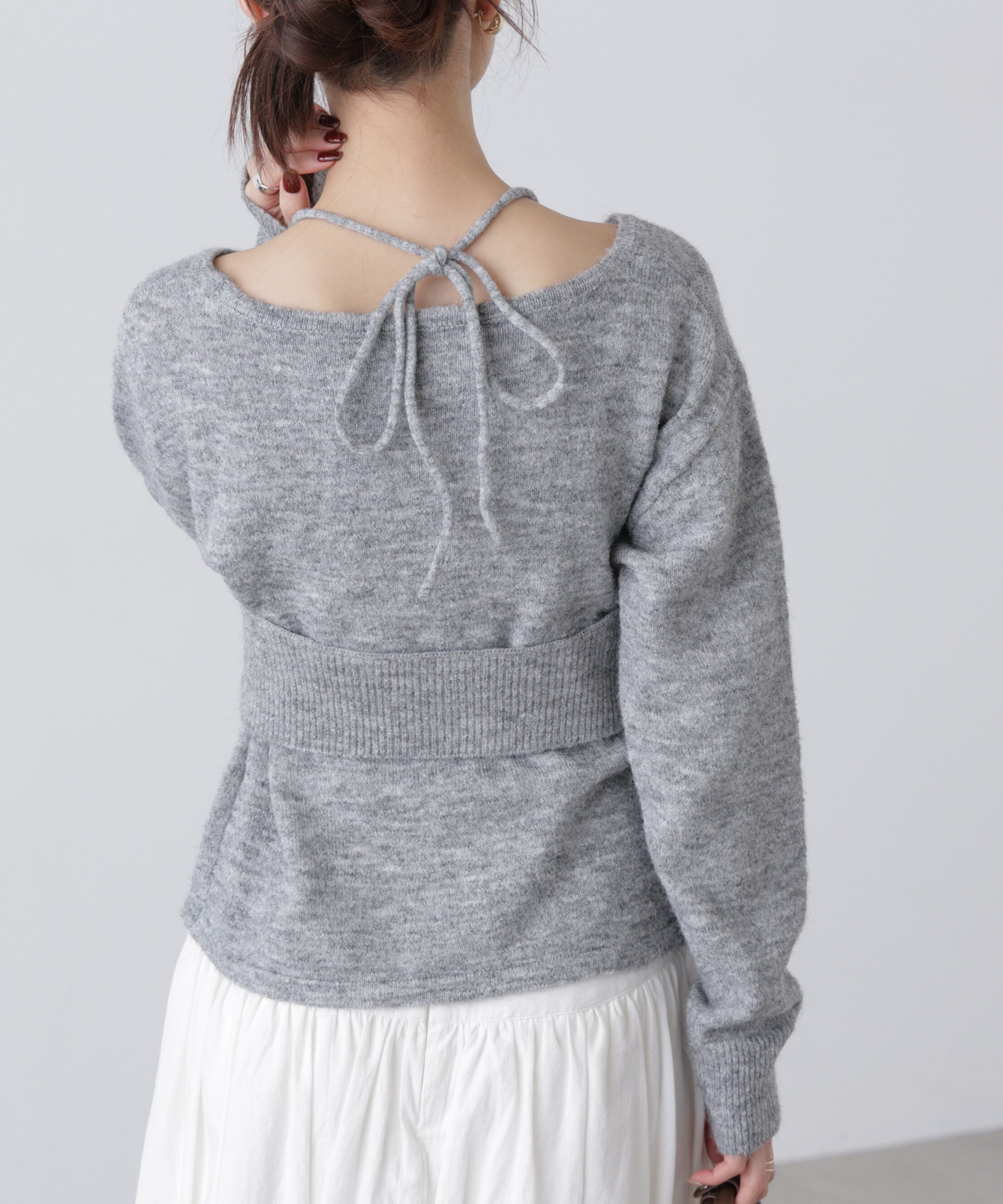  「ホルターネックビスチェセットニット」|ニット・セーター|