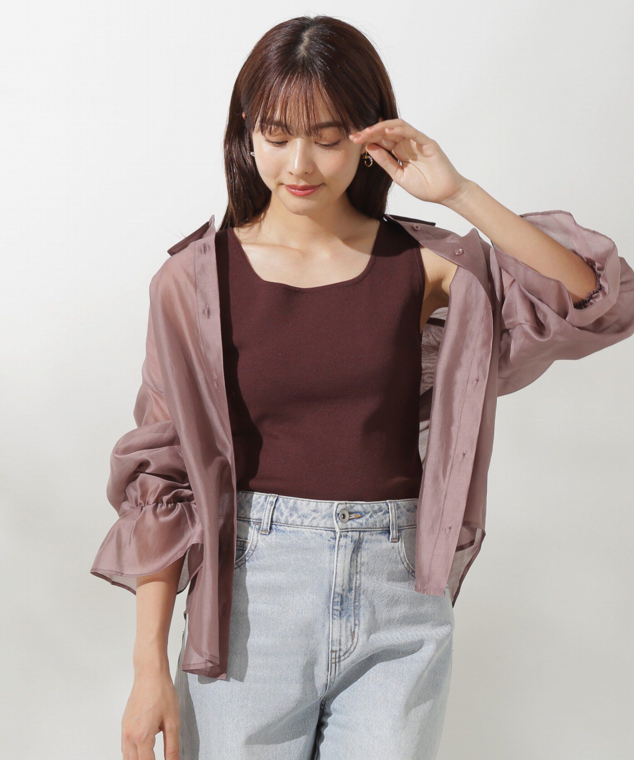 PROPORTION BODY DRESSING「前後2wayニットタンク」|ニット・セーター|