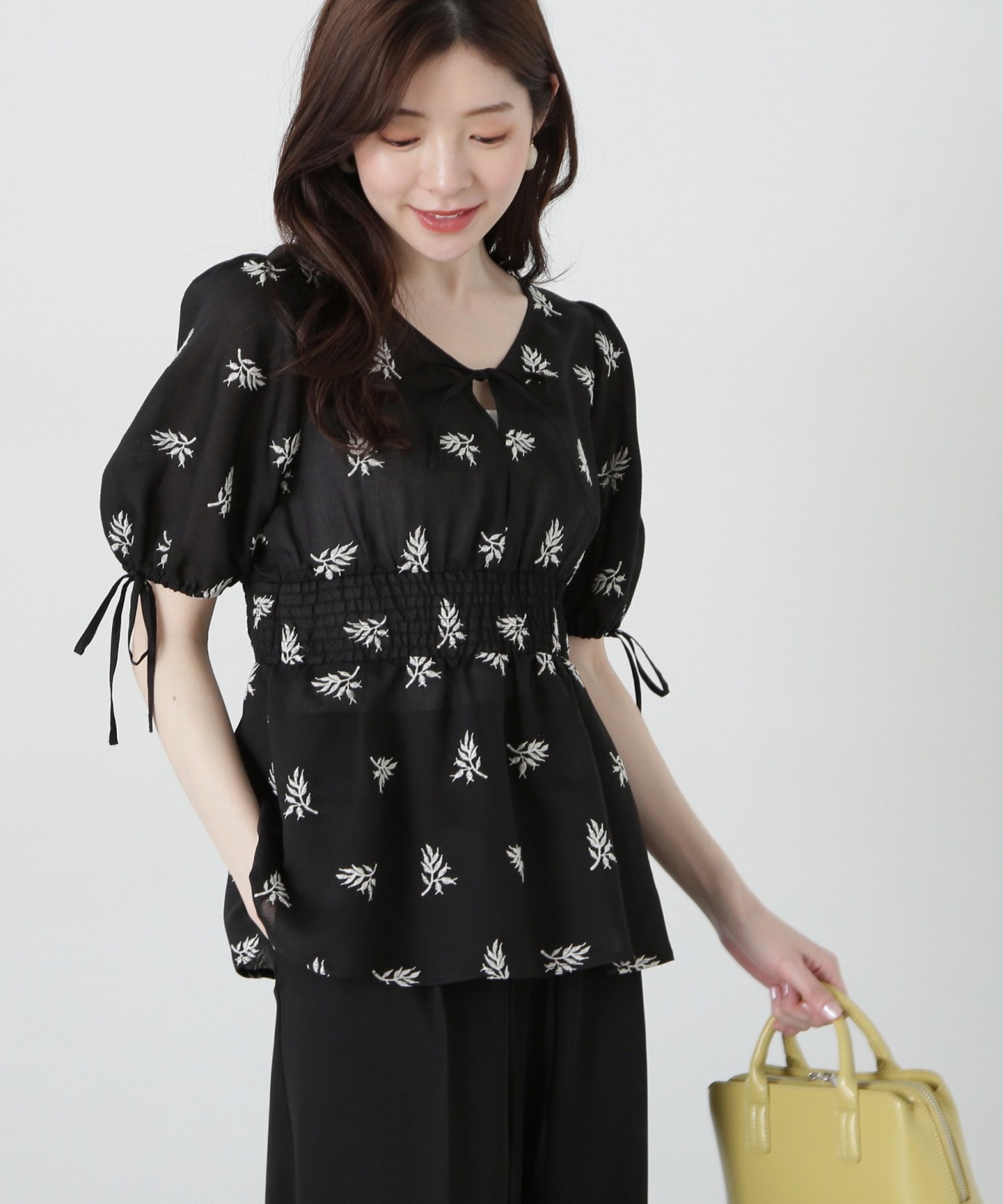 PROPORTION BODY DRESSING「花柄刺繍ブラウス」|シャツ・ブラウス|