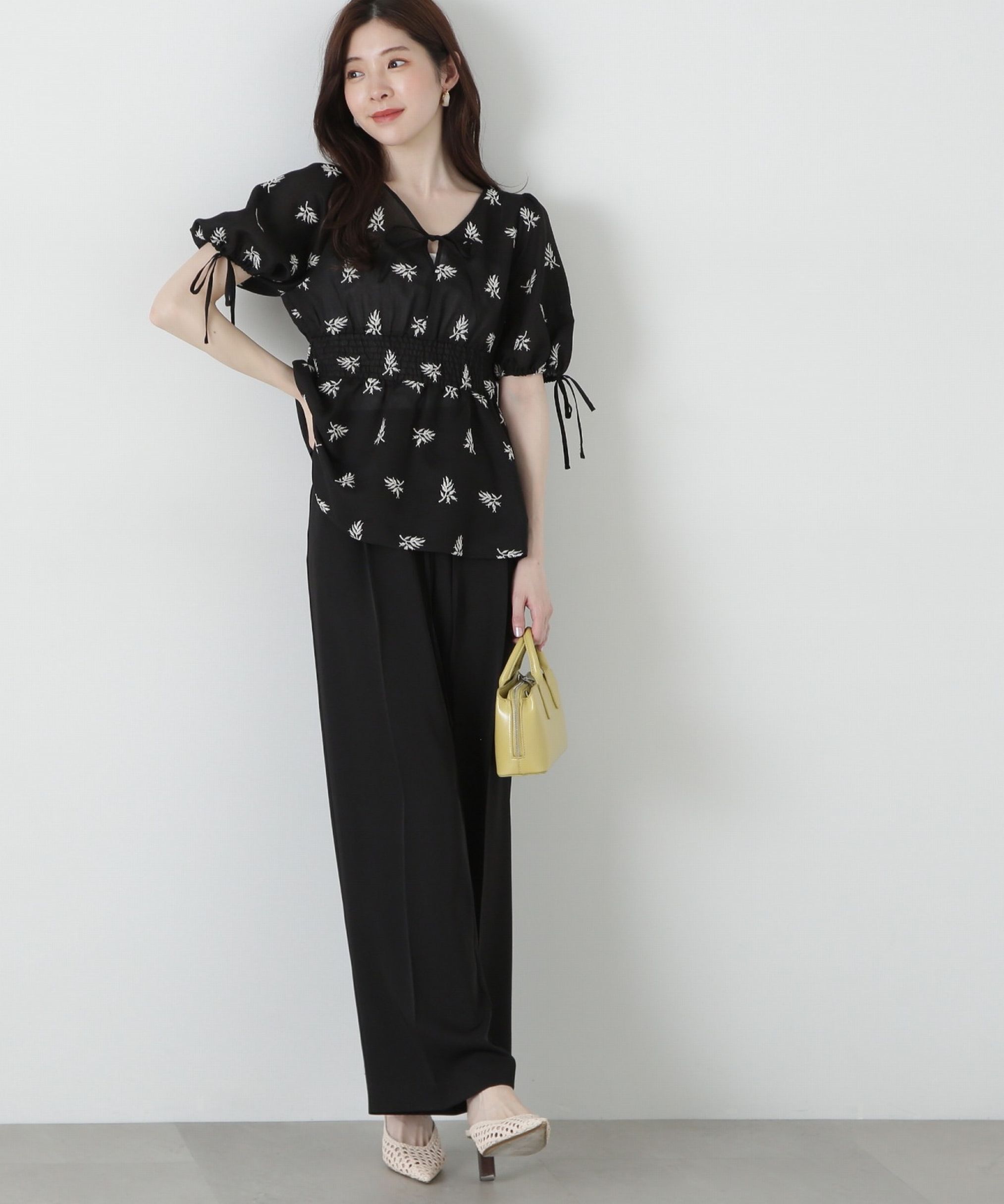 PROPORTION BODY DRESSING「花柄刺繍ブラウス」|シャツ・ブラウス|