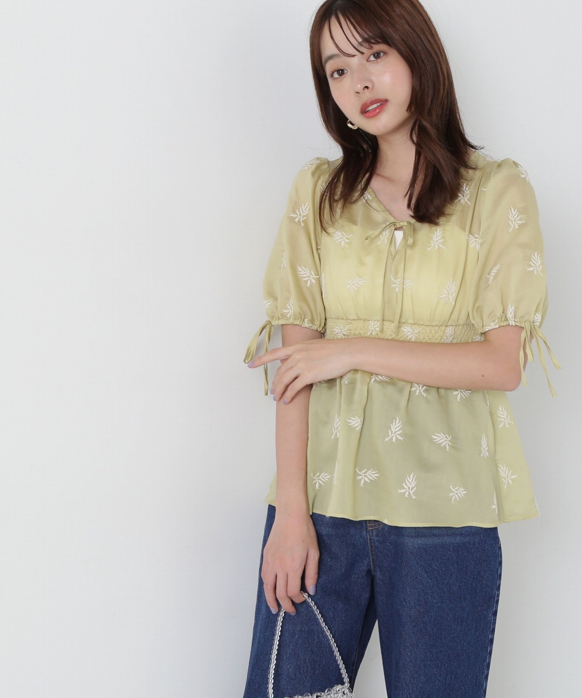 PROPORTION BODY DRESSING「花柄刺繍ブラウス」|シャツ・ブラウス|