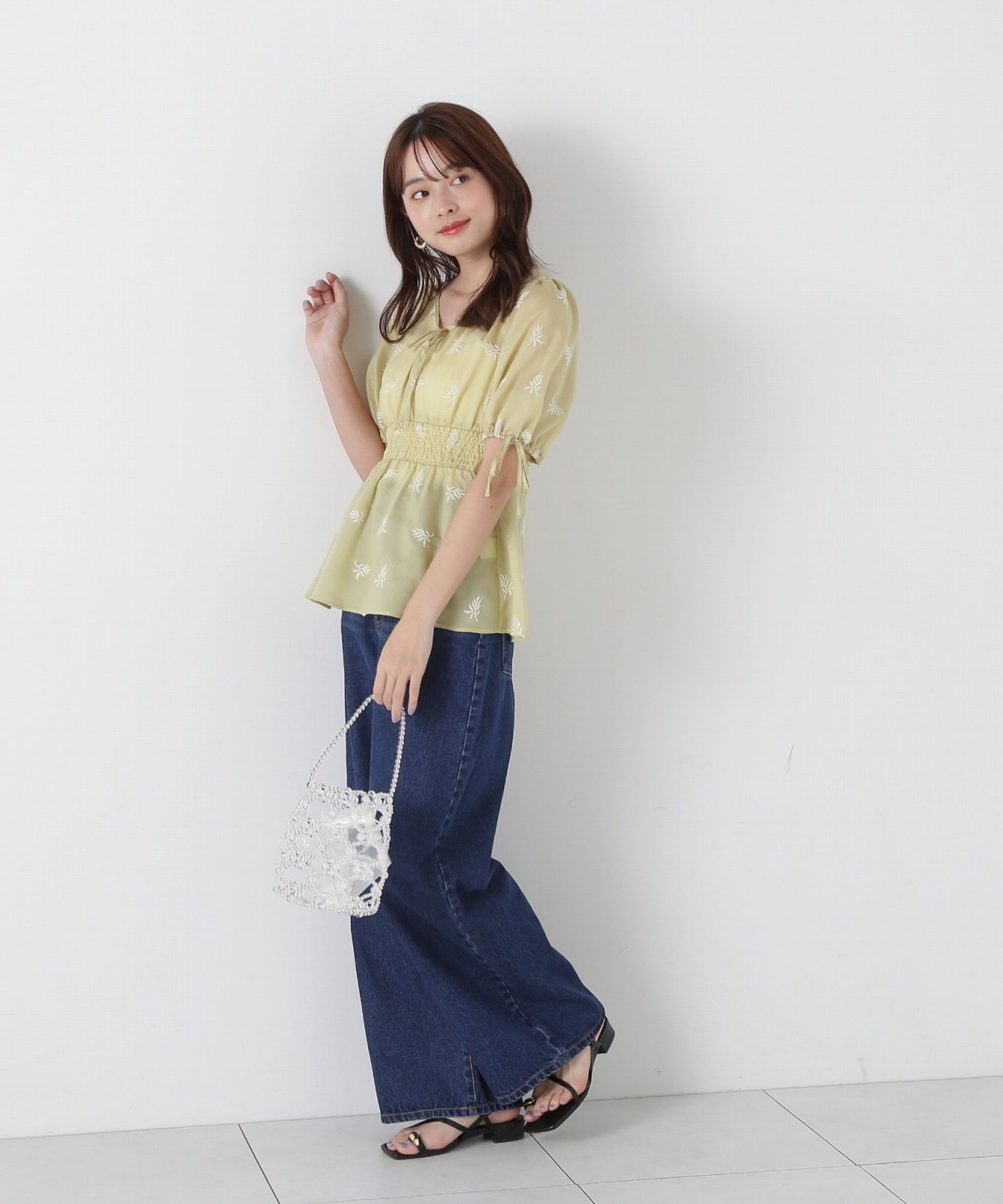 PROPORTION BODY DRESSING「花柄刺繍ブラウス」|シャツ・ブラウス|