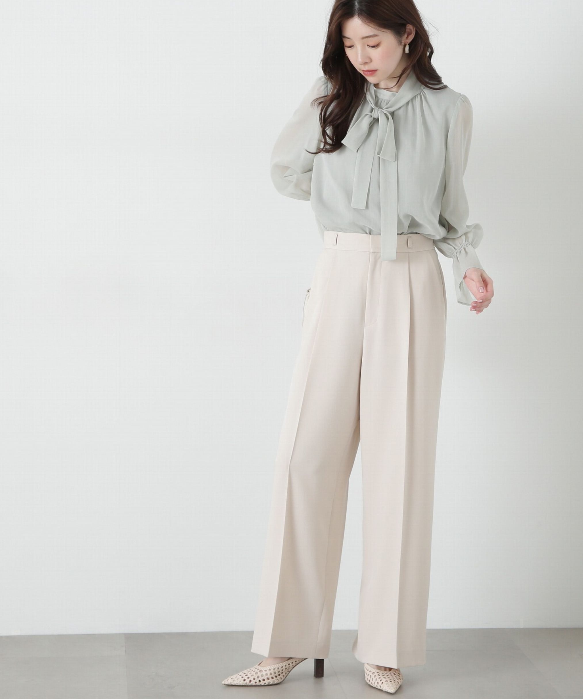 PROPORTION BODY DRESSING「合皮ベルト付きワイドパンツ」|その他|