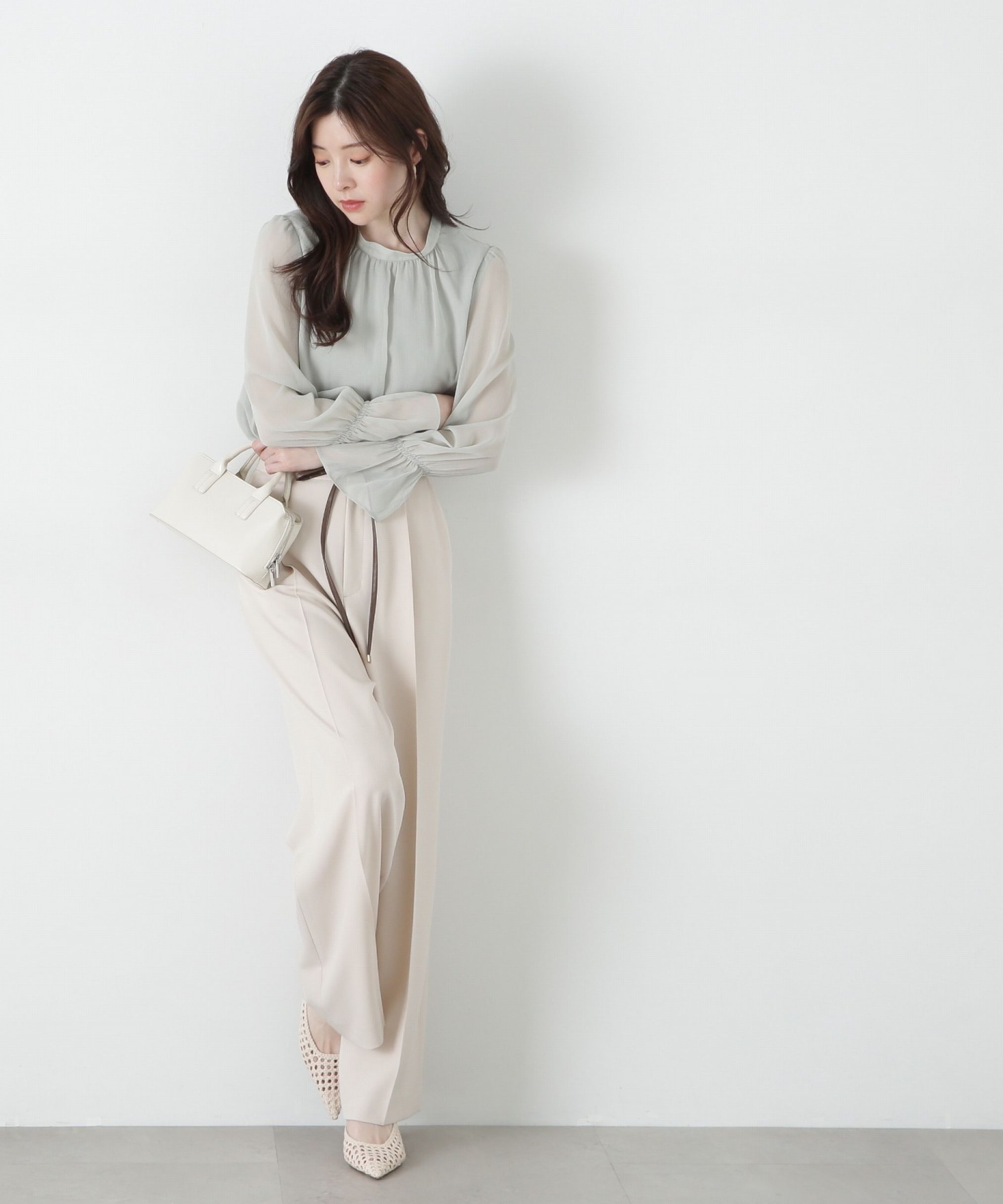 PROPORTION BODY DRESSING「合皮ベルト付きワイドパンツ」|その他|