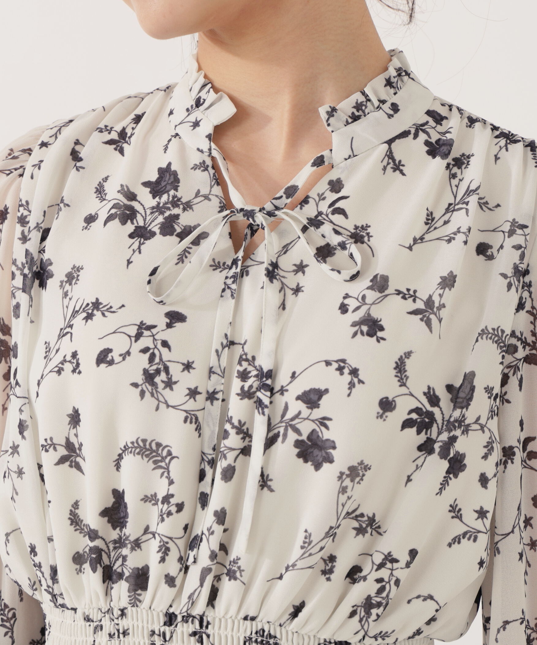 PROPORTION BODY DRESSING「花柄プリーツワンピース 25AW」|ワンピース|