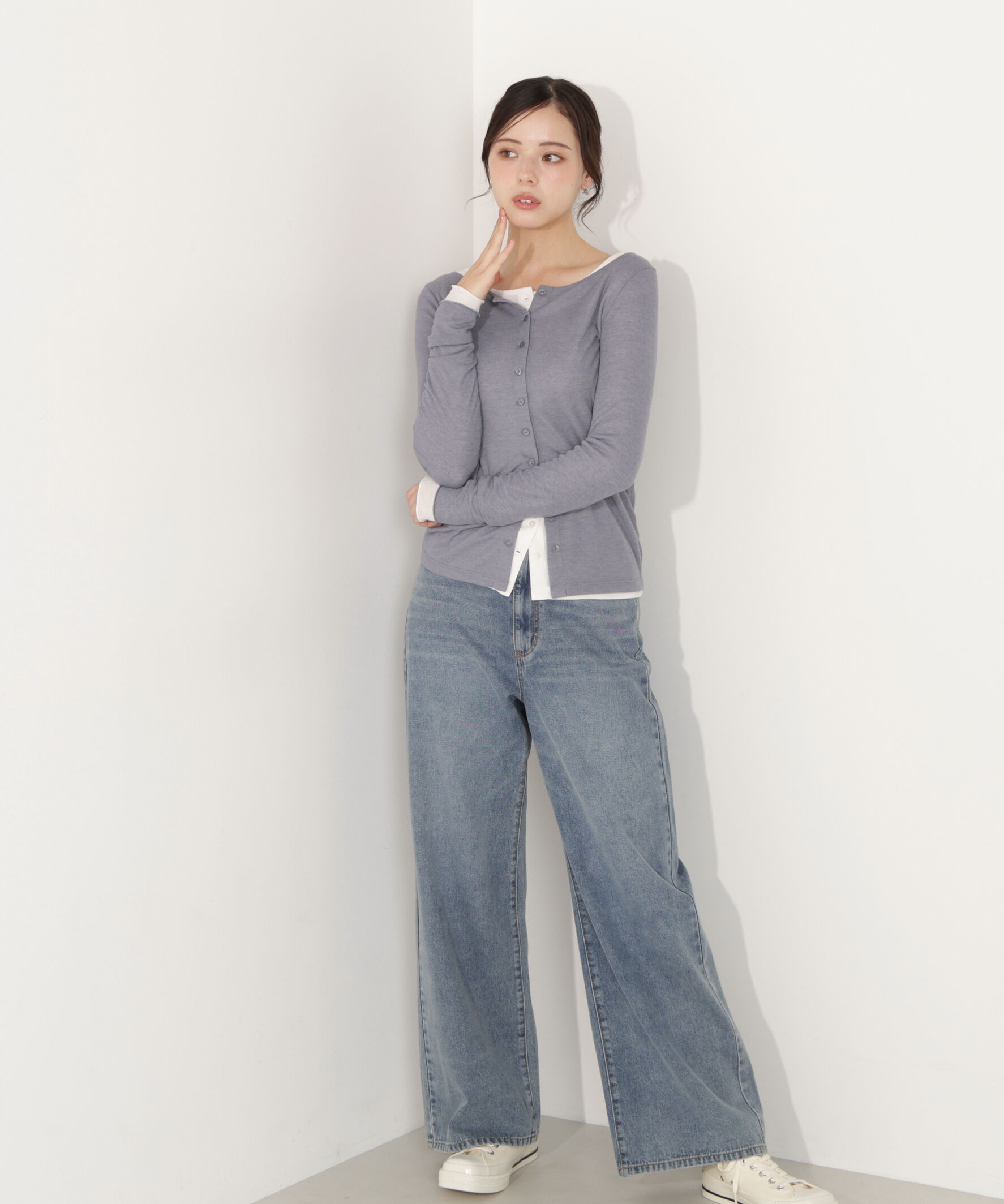 PROPORTION BODY DRESSING「〈a/mie〉シアーカットソー　26SS」|Tシャツ・カットソー|