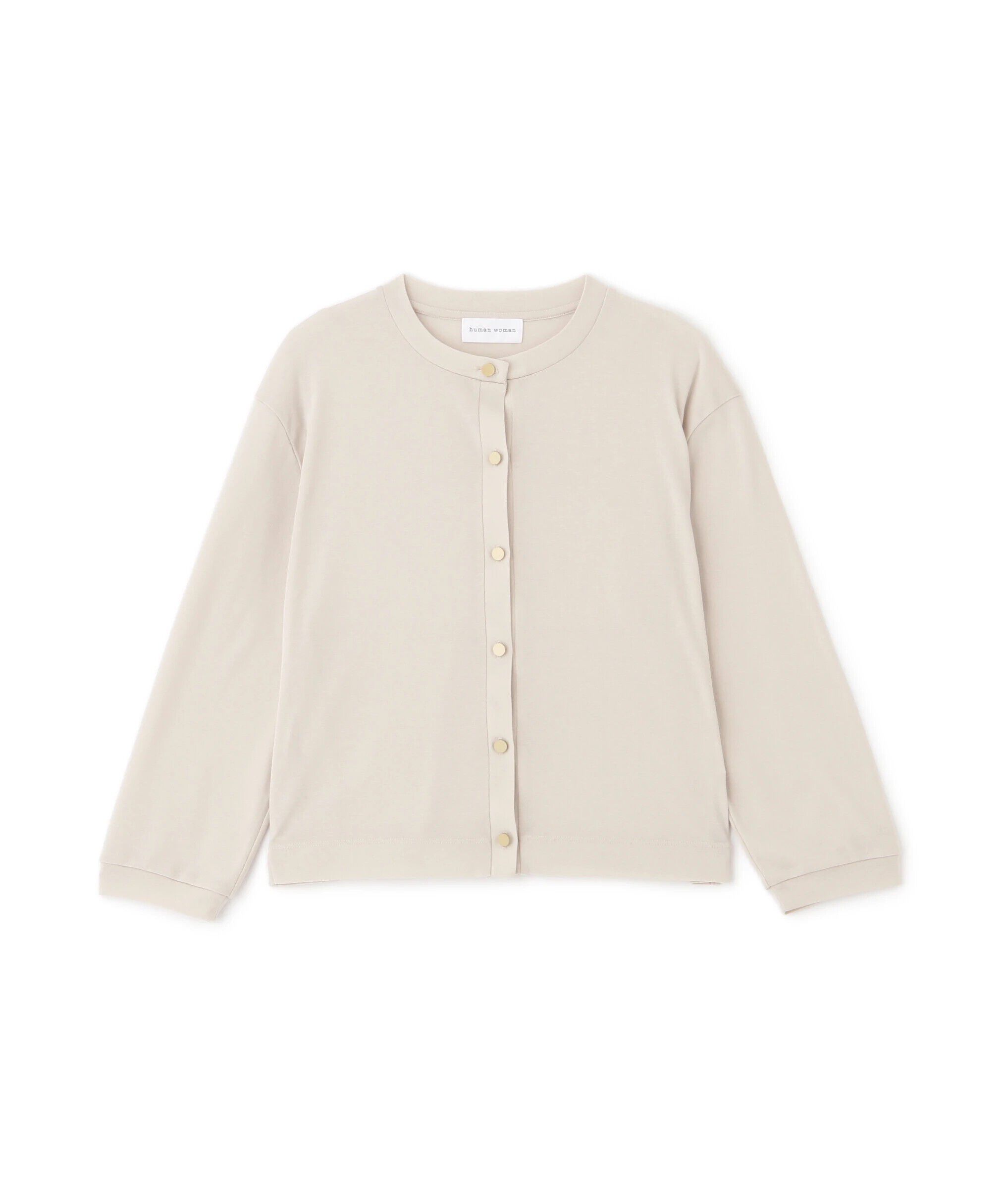  「◆クルーネックフライスカットソーカーディガン」|Tシャツ・カットソー|