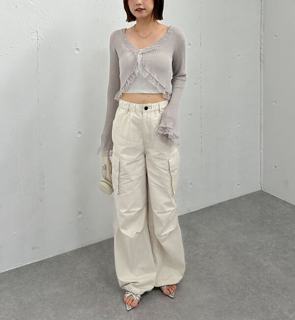 archives「レーストリミングニットカーディガン」|カーディガン|