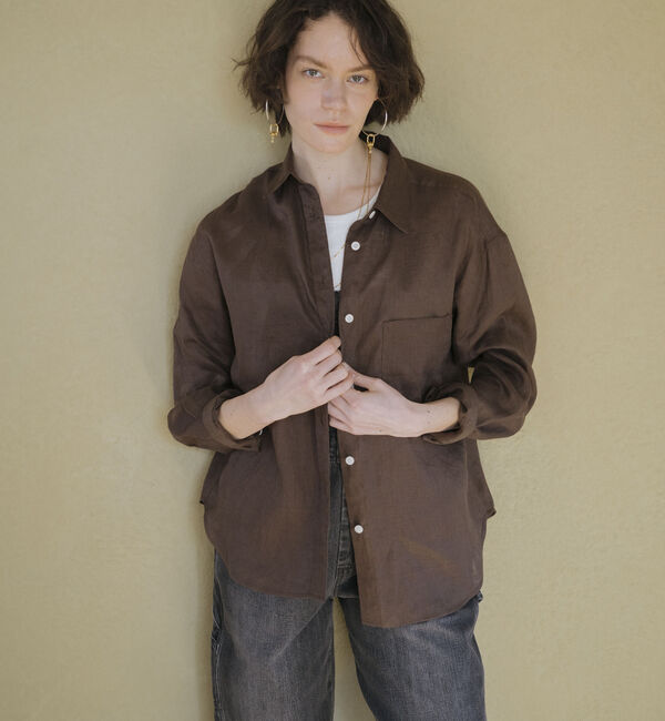 Doux archives「Ｆｌａｘリネンシャツ」|シャツ・ブラウス|