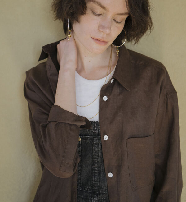 Doux archives「Ｆｌａｘリネンシャツ」|シャツ・ブラウス|