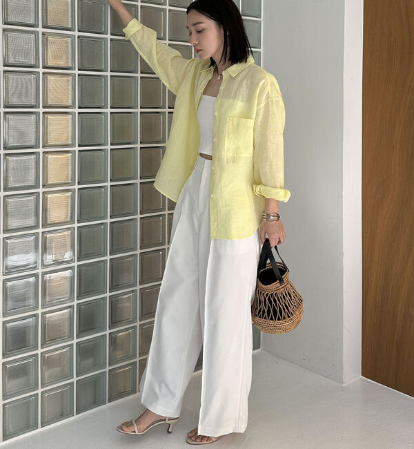 Doux archives「Ｆｌａｘリネンシャツ」|シャツ・ブラウス|