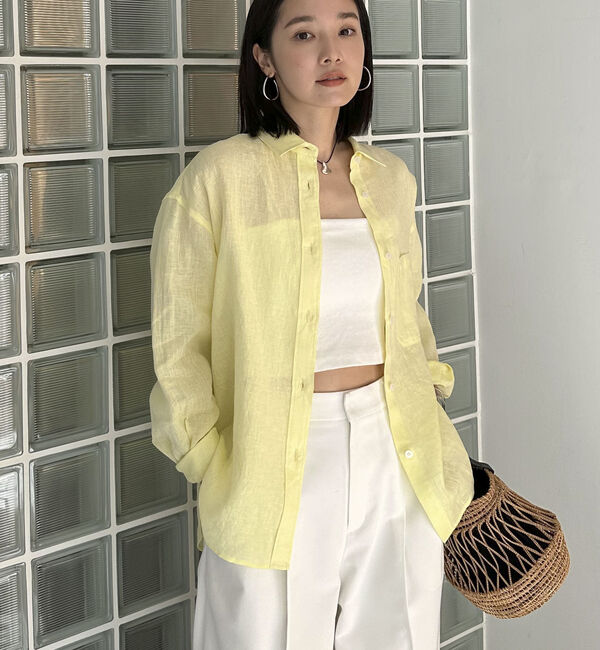 Doux archives「Ｆｌａｘリネンシャツ」|シャツ・ブラウス|