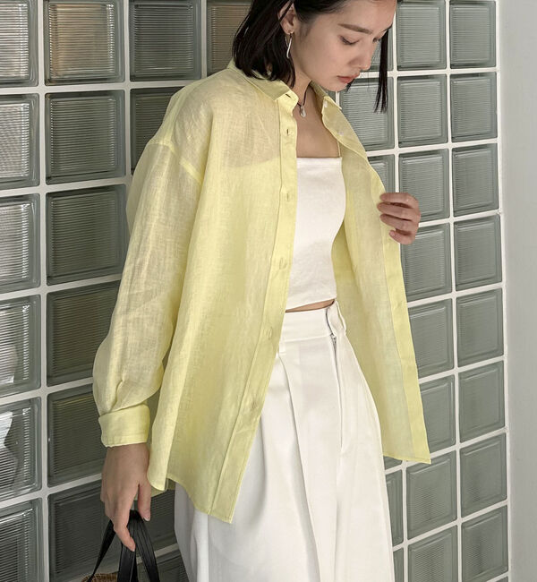 Doux archives「Ｆｌａｘリネンシャツ」|シャツ・ブラウス|