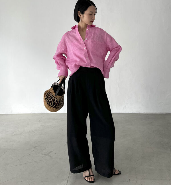 Doux archives「Ｆｌａｘリネンシャツ」|シャツ・ブラウス|