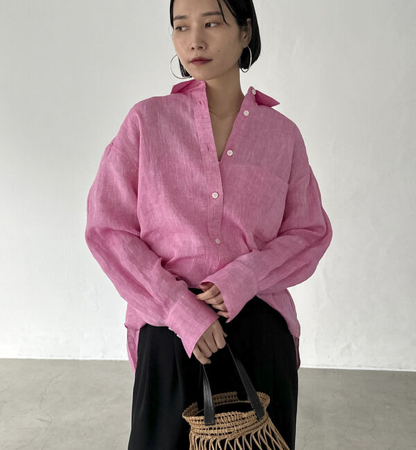 Doux archives「Ｆｌａｘリネンシャツ」|シャツ・ブラウス|