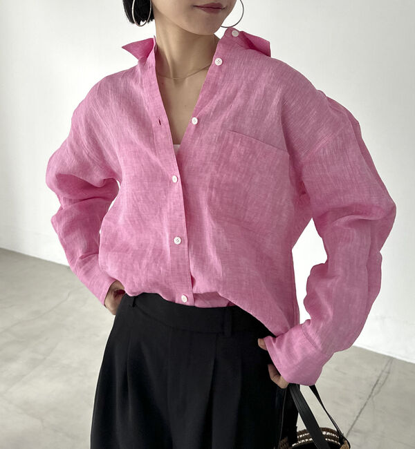 Doux archives「Ｆｌａｘリネンシャツ」|シャツ・ブラウス|