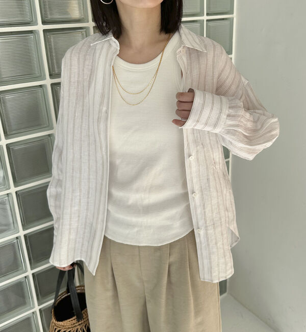 Doux archives「Ｆｌａｘリネンシャツ」|シャツ・ブラウス|