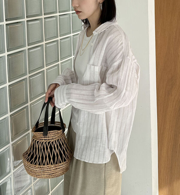 Doux archives「Ｆｌａｘリネンシャツ」|シャツ・ブラウス|