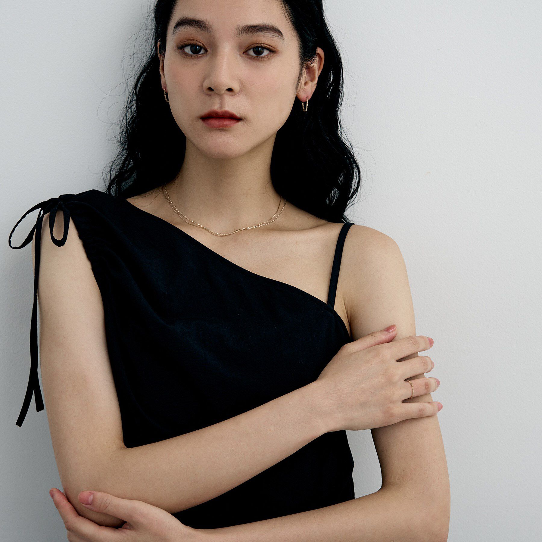 COCOSHNIK ONKITSCH「K10スクリューチェーン フープピアス」|ピアス|